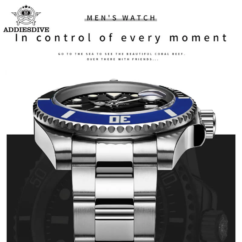 🔥Anniversary Sale🔥Addiesdive Two Color Sub NH35 Mechanical Watch H3AC - Image 18