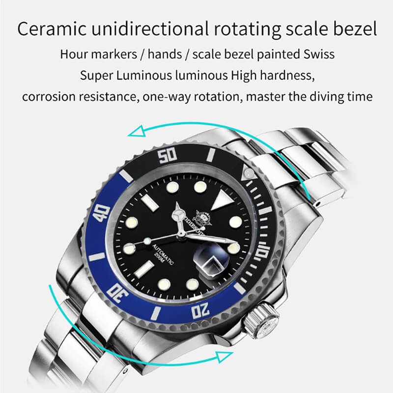 🔥Anniversary Sale🔥Addiesdive Two Color Sub NH35 Mechanical Watch H3AC - Image 23
