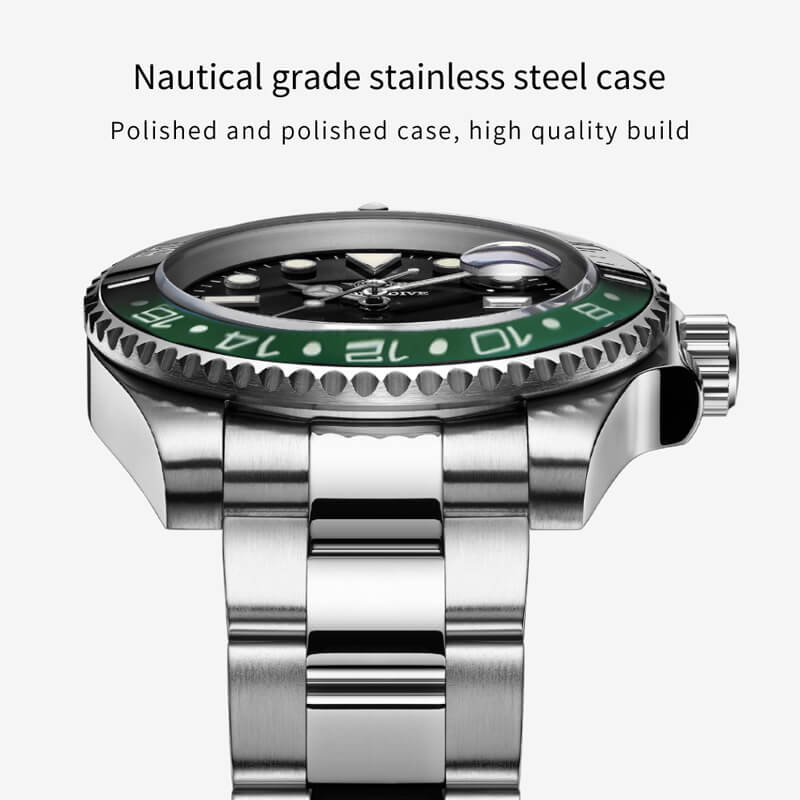 🔥Anniversary Sale🔥Addiesdive Two Color Sub NH35 Mechanical Watch H3AC - Image 7