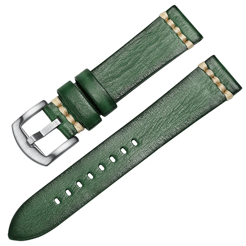 ADDIESDIVE Watch Band Leather Strap, Choose Color & Width 20mm 22mm - Image 11