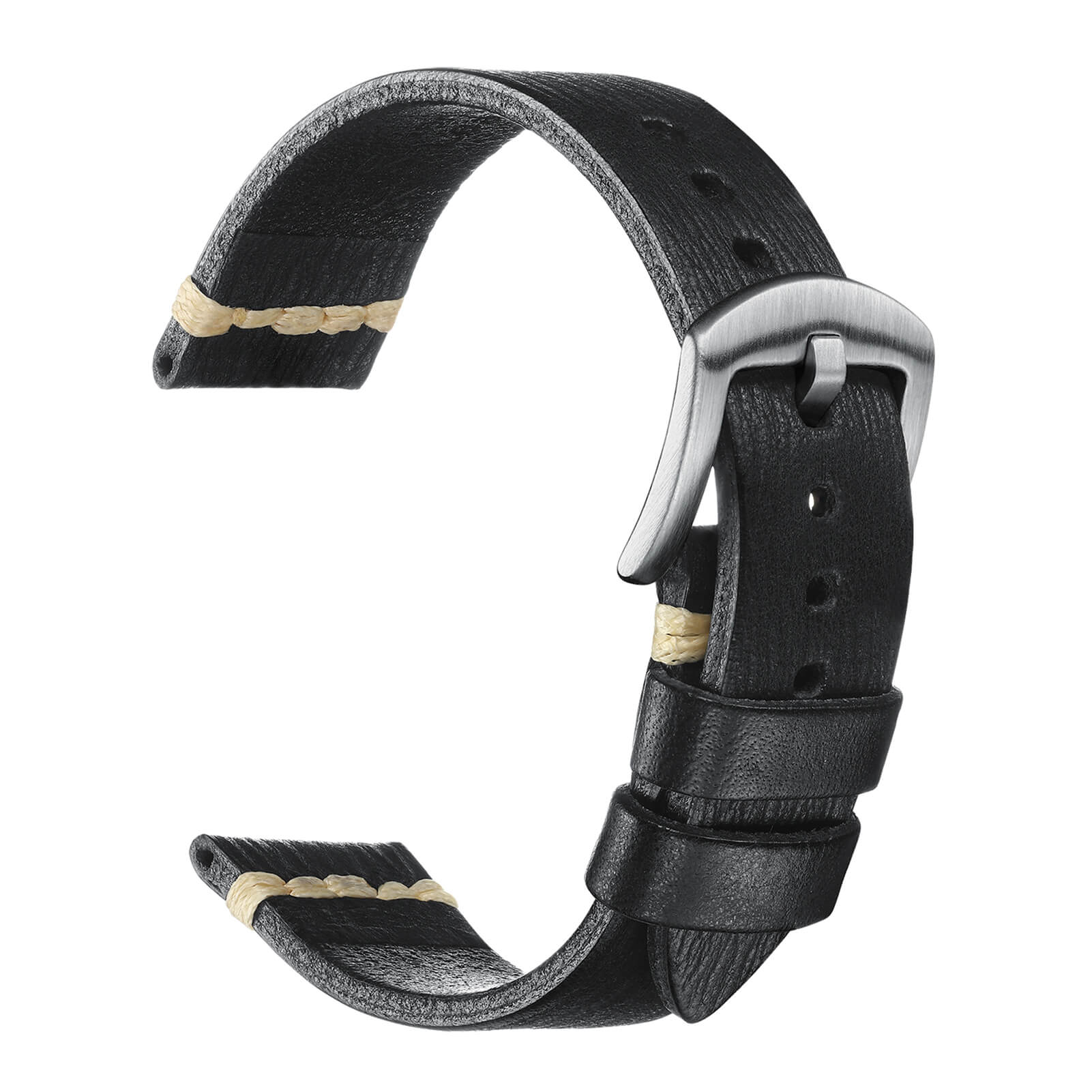 ADDIESDIVE Watch Band Leather Strap, Choose Color & Width 20mm 22mm - Image 3