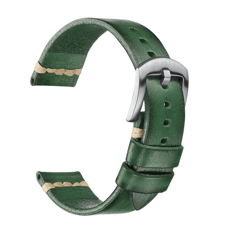 ADDIESDIVE Watch Band Leather Strap, Choose Color & Width 20mm 22mm - Image 4