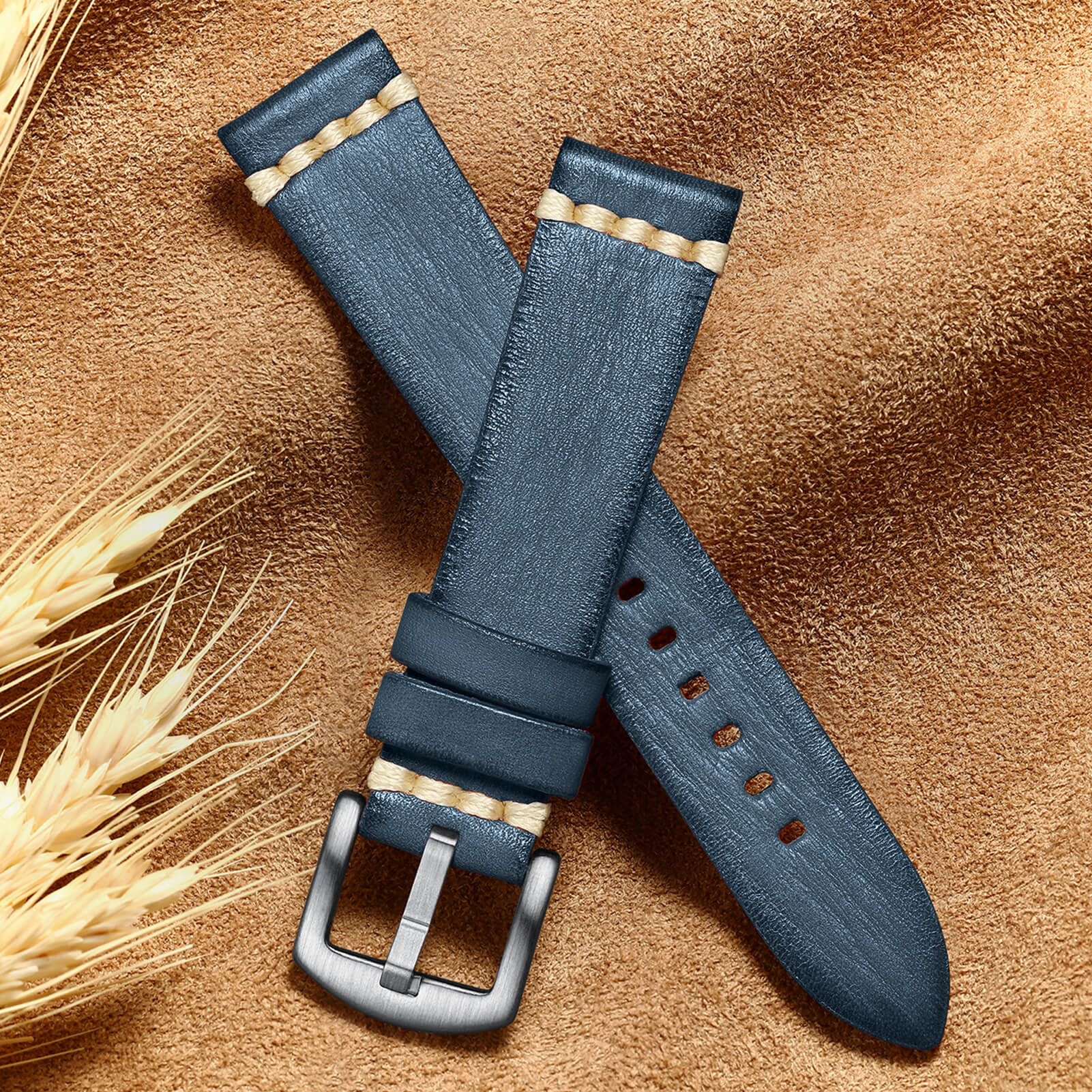 ADDIESDIVE Watch Band Leather Strap, Choose Color & Width 20mm 22mm - Image 6