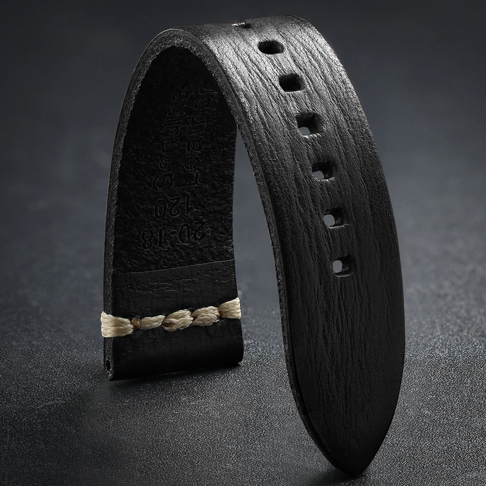 ADDIESDIVE Watch Band Leather Strap, Choose Color & Width 20mm 22mm - Image 9