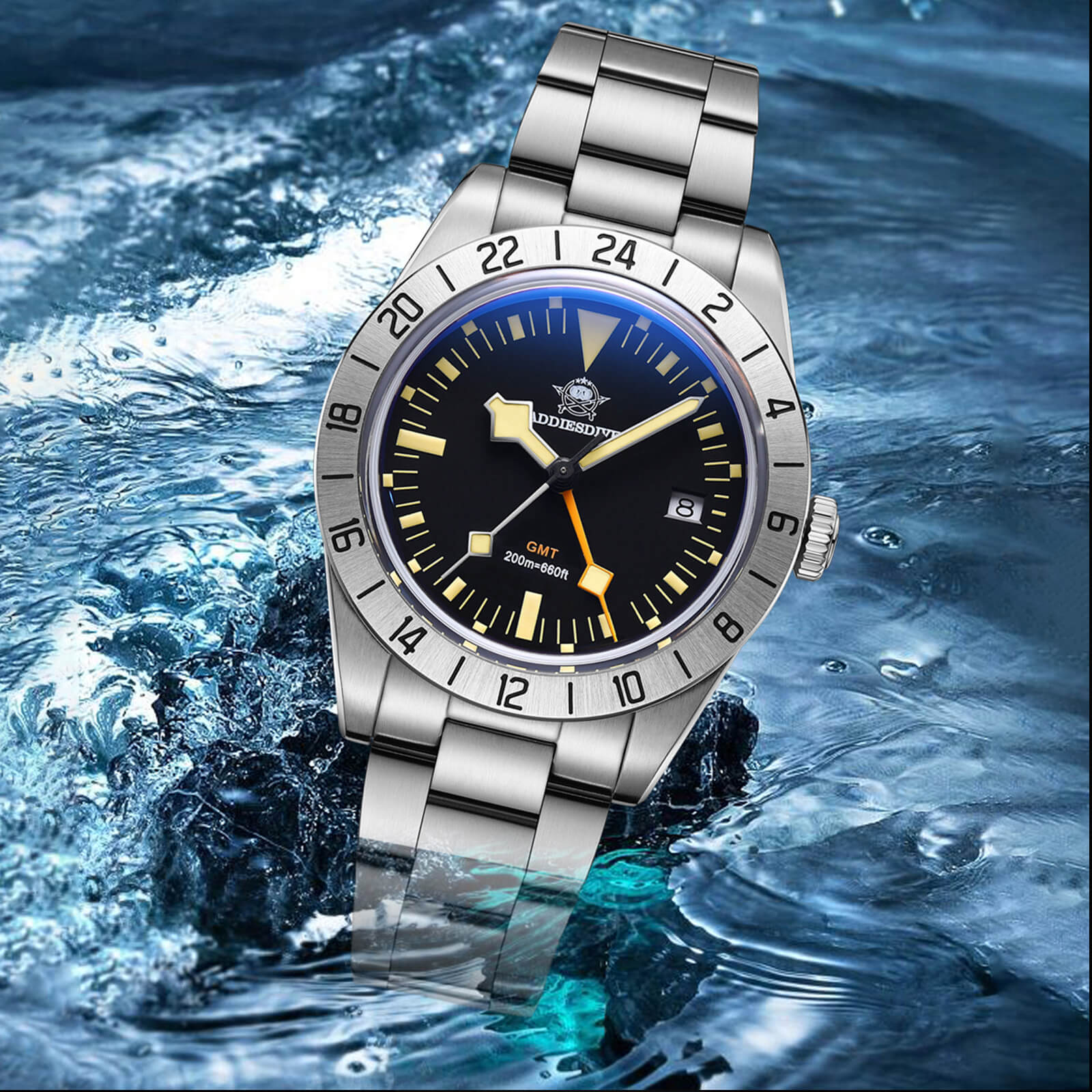 🔥Anniversary Sale🔥ADDIESDIVE 39mm BB GMT Quartz Watch RONDA515 Movement（AD2035/AD2036） - Image 14