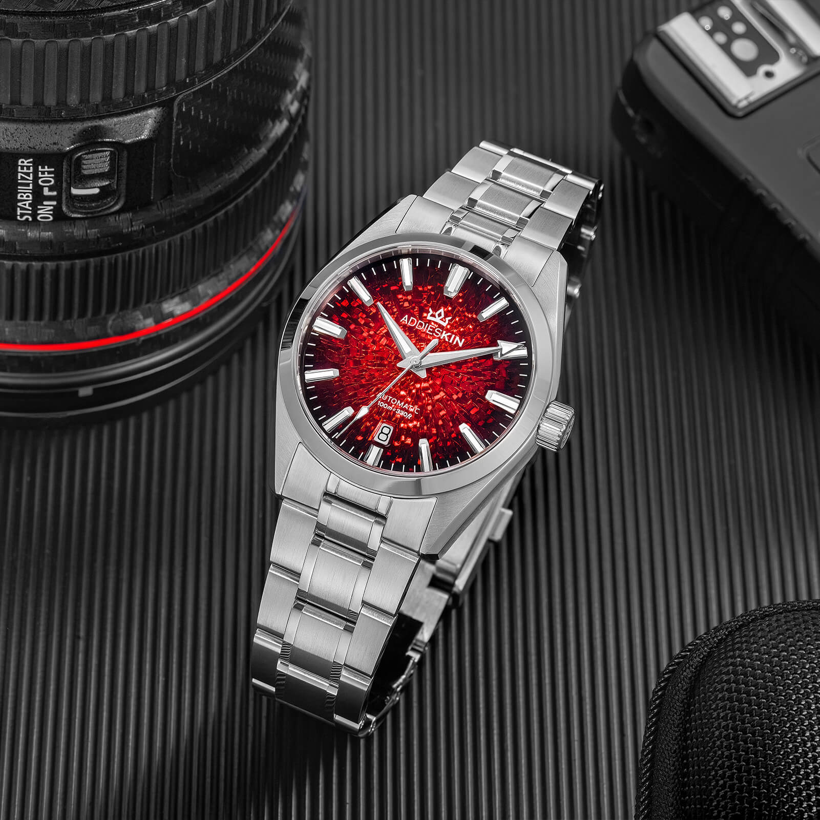 AddiesKIN 38mm Ice Crack Dial Miyota 9015 Men’s Watch K003 - Image 14