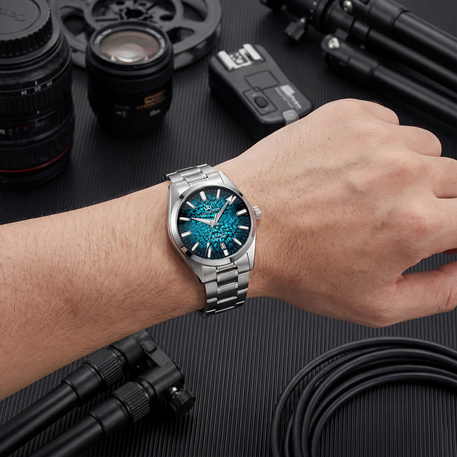 AddiesKIN 38mm Ice Crack Dial Miyota 9015 Men’s Watch K003 - Image 22