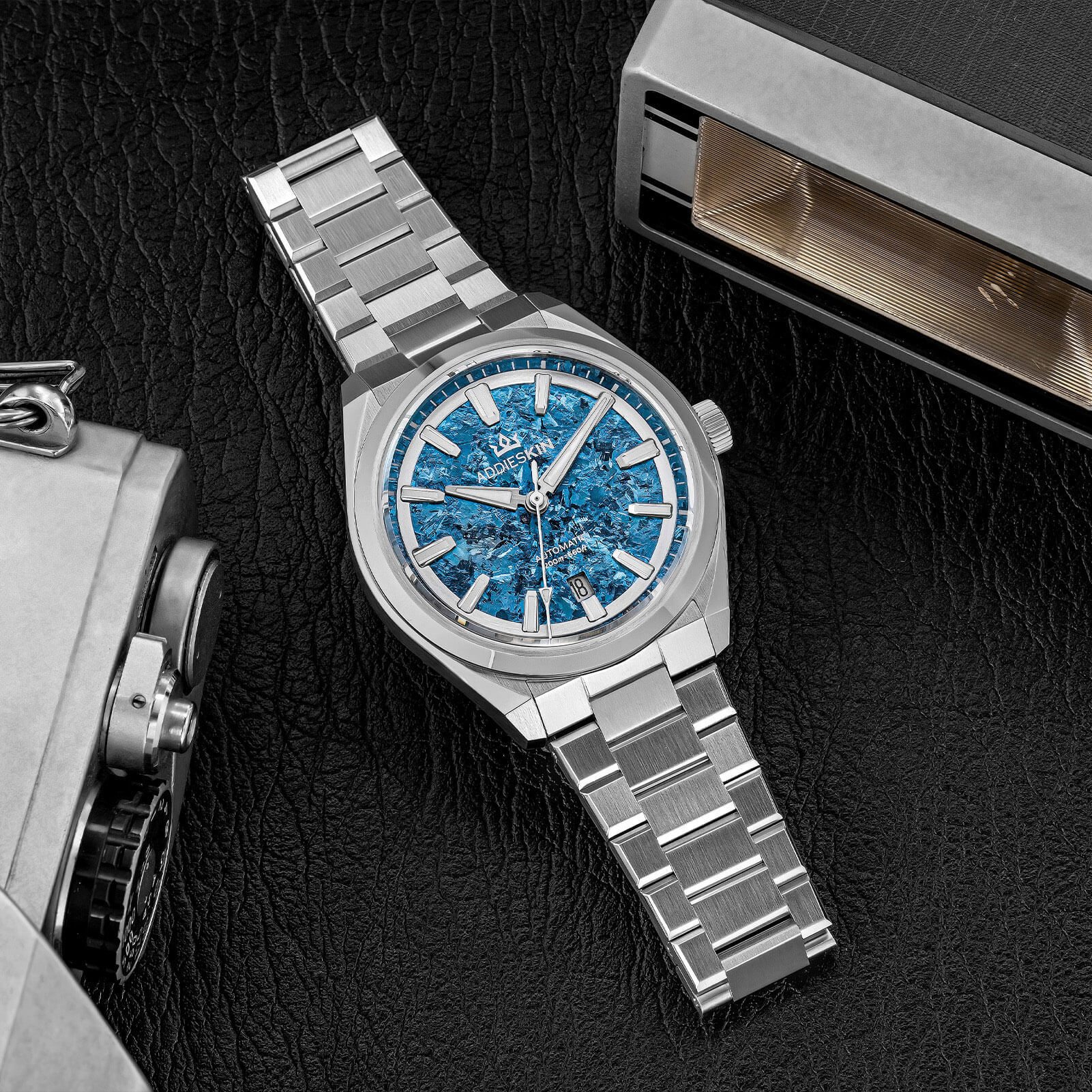 🔥EarlyBird🔥AddiesKIN 40mm Crystallized Titanium Dial Miyota 9015 Luxury Automatic Watch K006 - Image 10