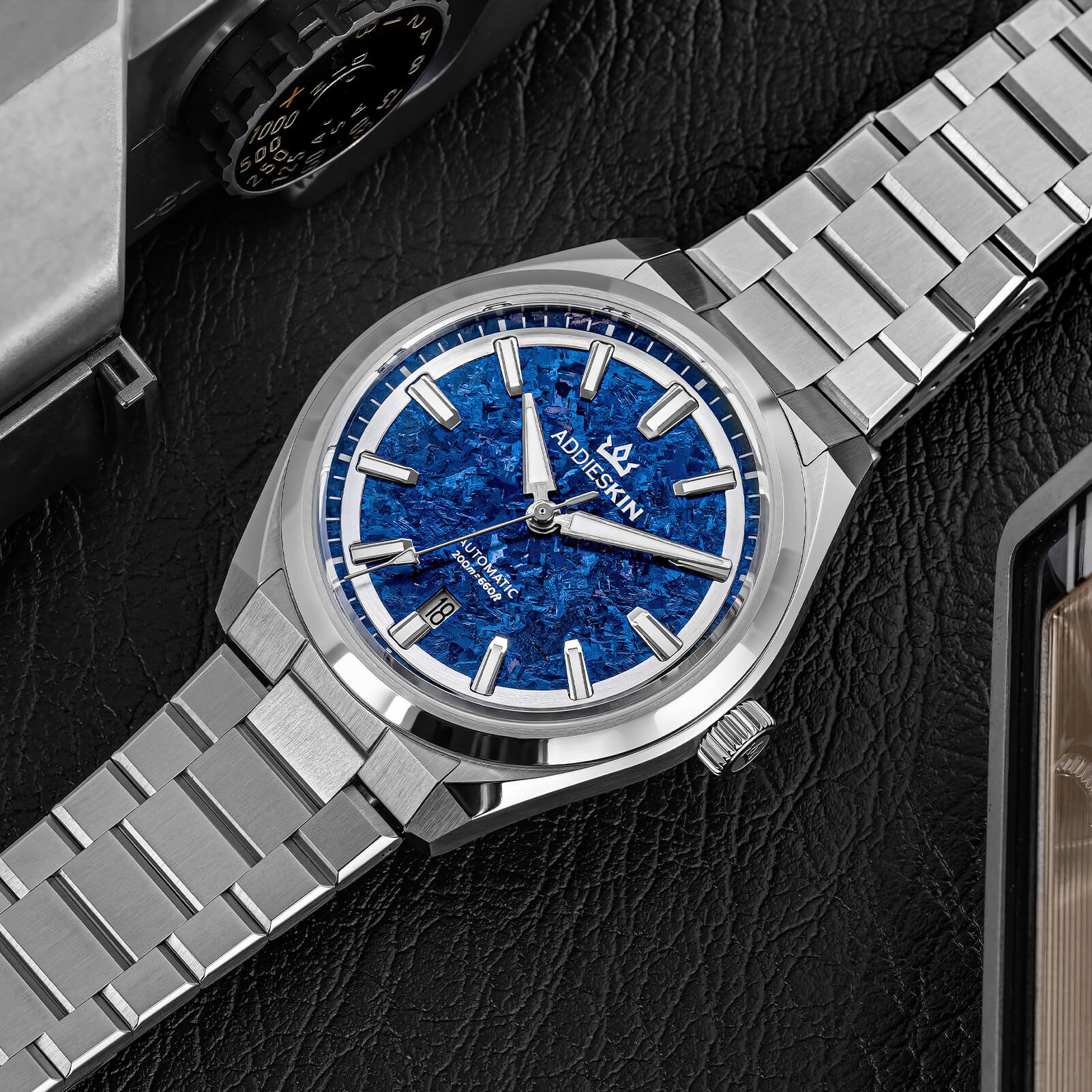 🔥EarlyBird🔥AddiesKIN 40mm Crystallized Titanium Dial Miyota 9015 Luxury Automatic Watch K006 - Image 15