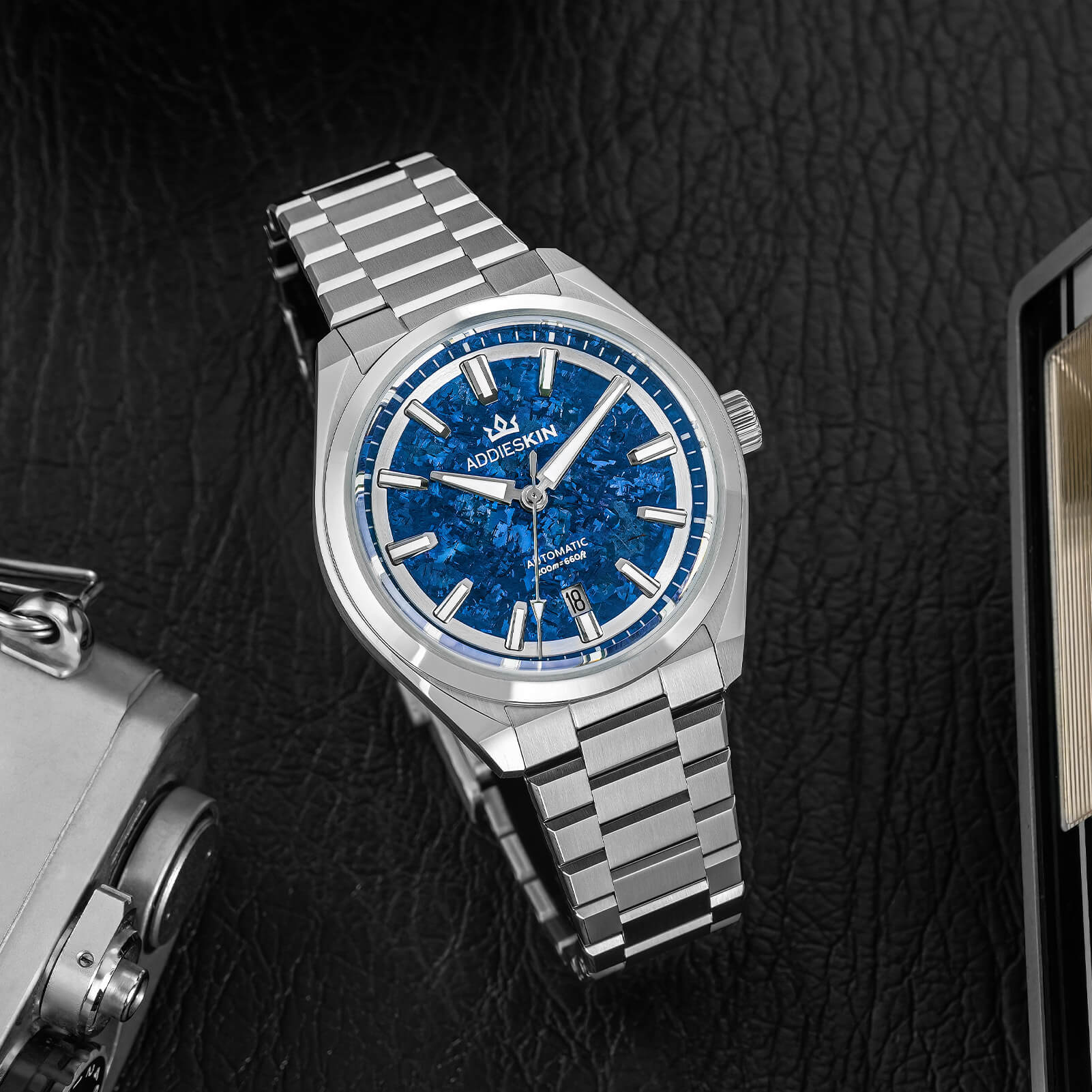 🔥EarlyBird🔥AddiesKIN 40mm Crystallized Titanium Dial Miyota 9015 Luxury Automatic Watch K006 - Image 16