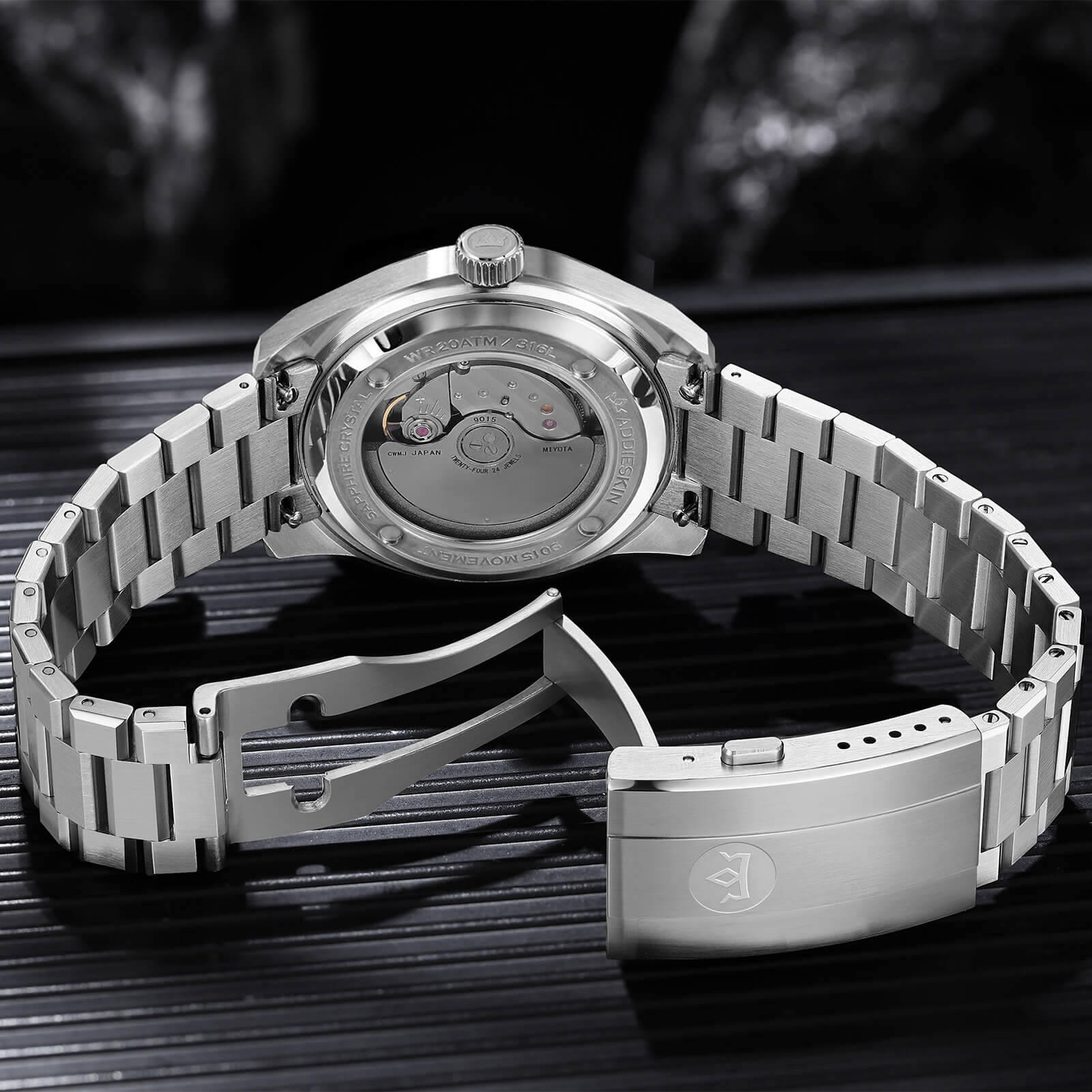 🔥EarlyBird🔥AddiesKIN 40mm Crystallized Titanium Dial Miyota 9015 Luxury Automatic Watch K006 - Image 5