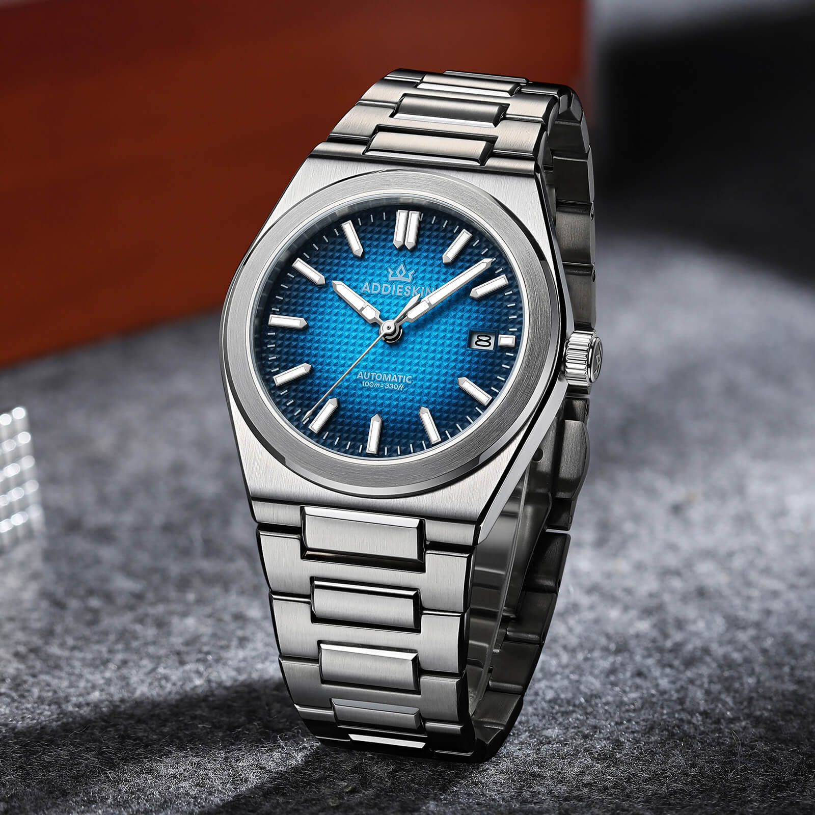 AddiesKIN K004 "Waffle Elegance" Automatic 9015 Men’s Watch - Image 12