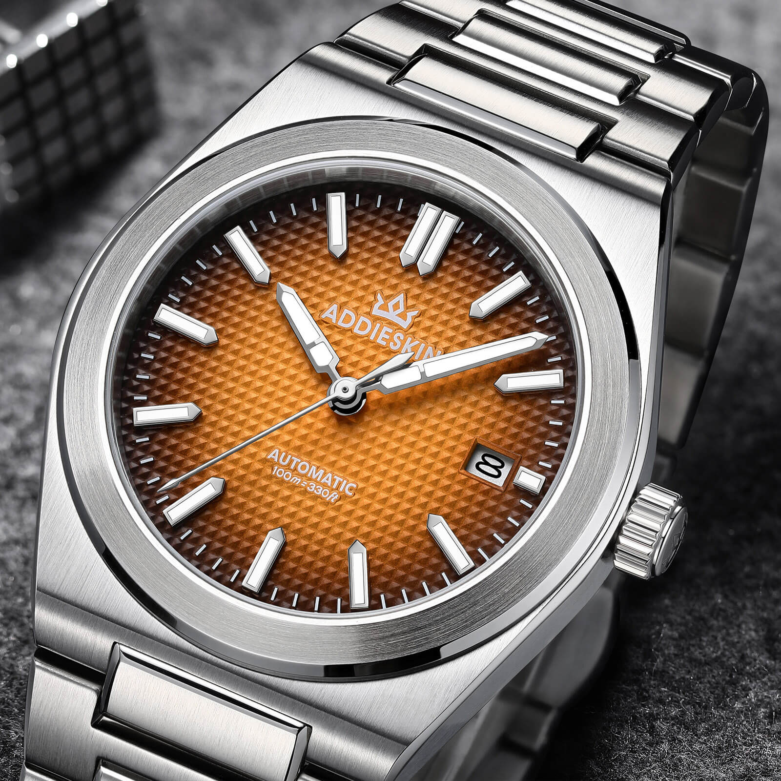 AddiesKIN K004 "Waffle Elegance" Automatic 9015 Men’s Watch - Image 5