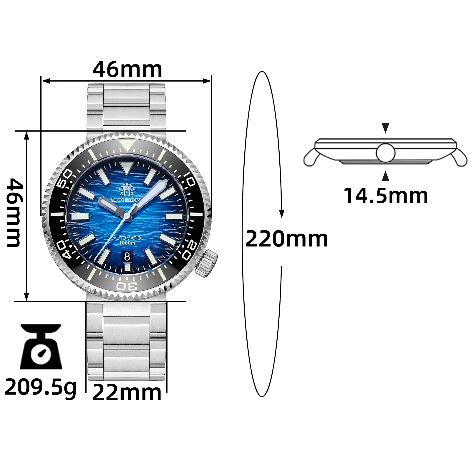 <Blind box> Pre-owned ADDIESDIVE  Automatic Watch AD2069