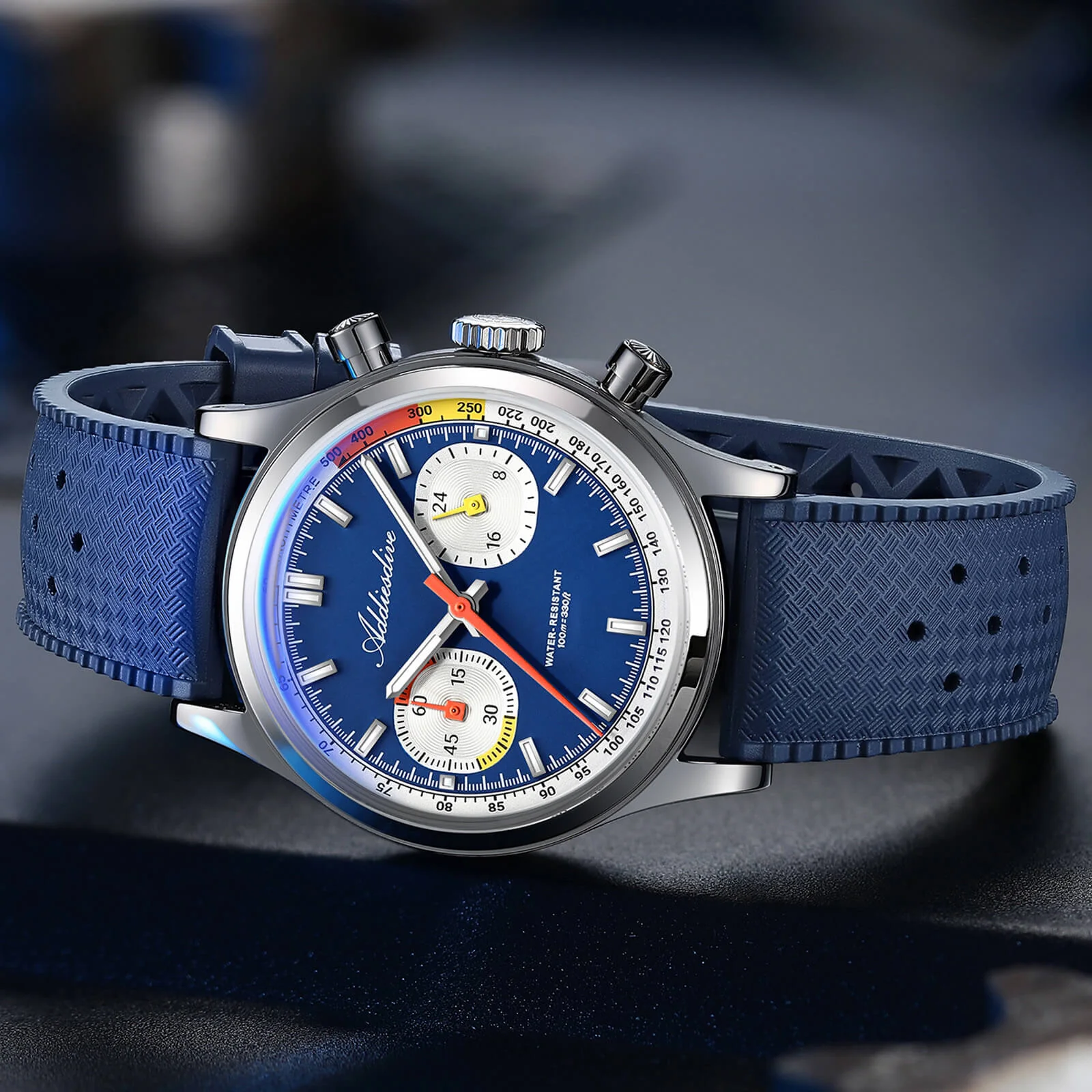 🔥Anniversary Sale🔥ADDIESDIVE 38mm Racing-Inspired Chronograph Watch AD2529&AD2549 - Image 18