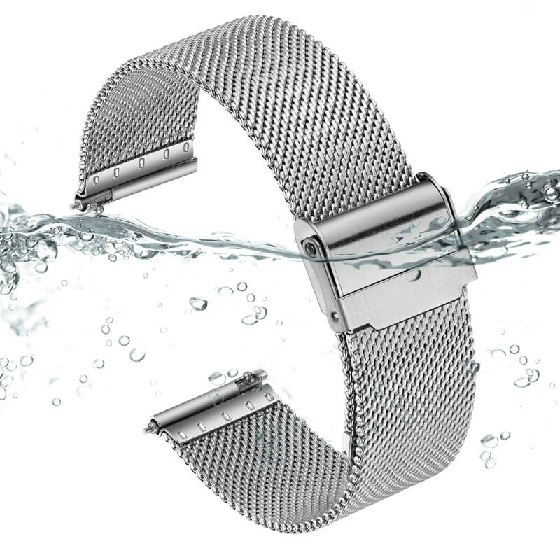 ADDIESDIVE 20mm Stainless Steel Mesh Watch Band，Quick Release Mesh Watch Strap - Image 3