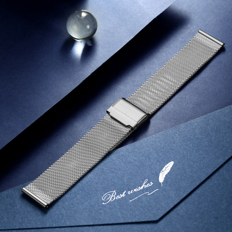 ADDIESDIVE 20mm Stainless Steel Mesh Watch Band，Quick Release Mesh Watch Strap - Image 5