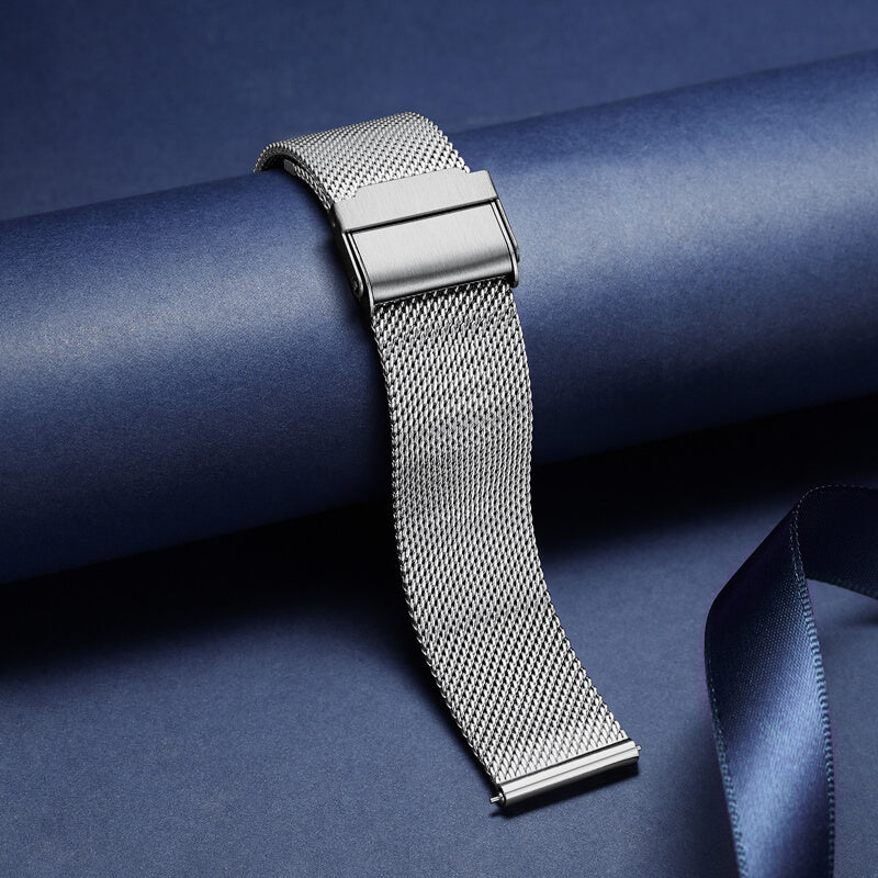 ADDIESDIVE 20mm Stainless Steel Mesh Watch Band，Quick Release Mesh Watch Strap - Image 6