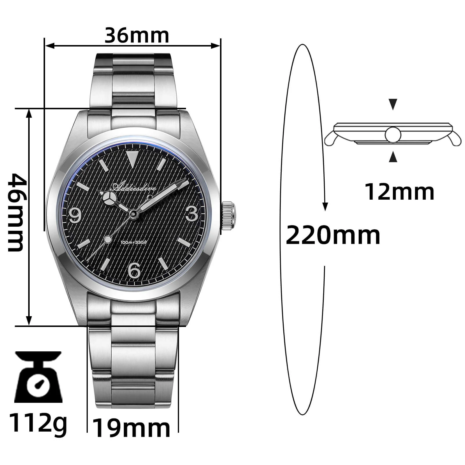 🔥Anniversary Sale🔥ADDIESDIVE 36mm Explore Dive Watch VH31 Quartz Watch AD2096 - Image 2