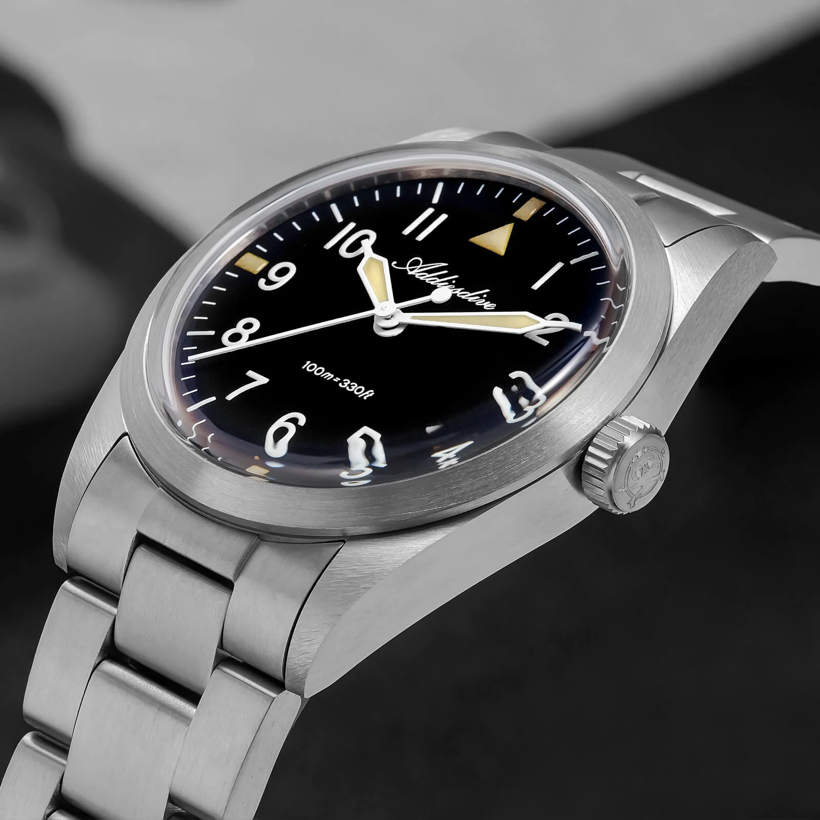 Addiesdive 36mm Titanium Military Field Watch AD2502 - Image 5