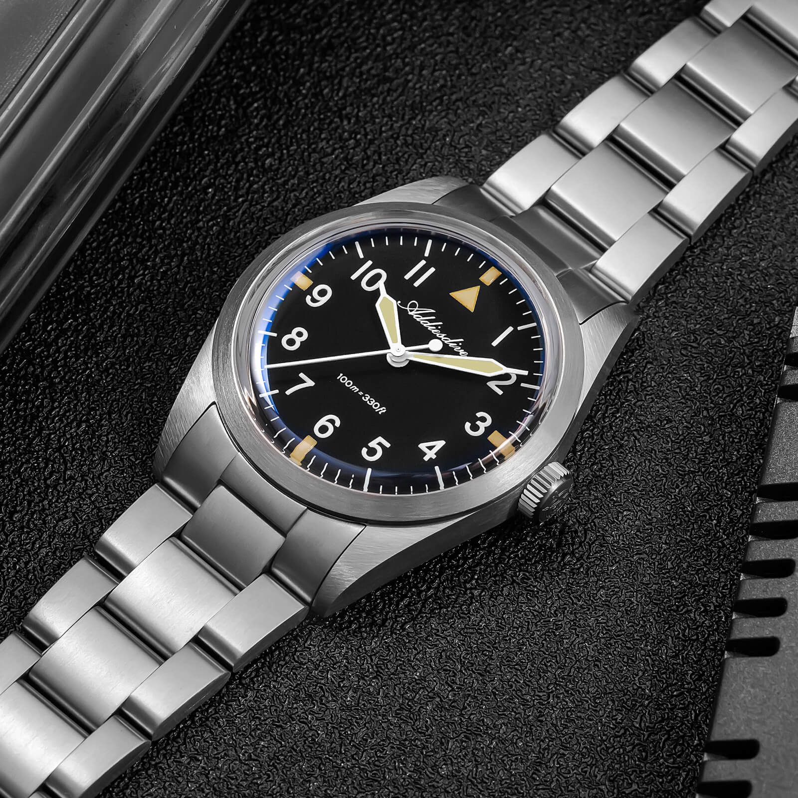 Addiesdive 36mm Titanium Military Field Watch AD2502 - Image 7