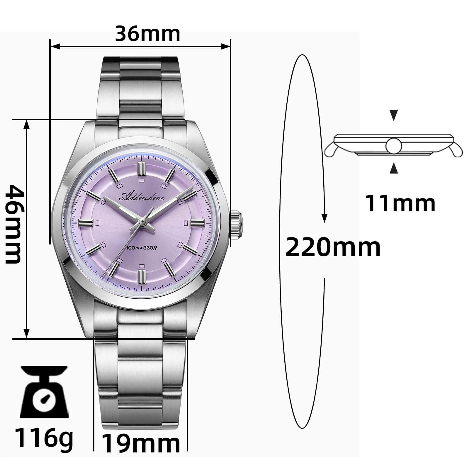 🔥Anniversary Sale🔥Addiesdive 36mm VH31 Explorer Style Watch AD2515 - Image 3