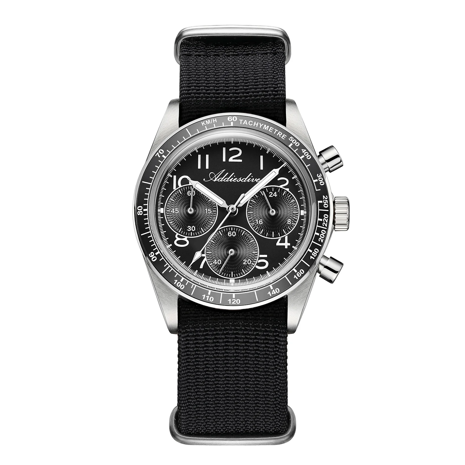 ★India Warehouse★ADDIESDIVE 37mm 0S20 Triple-Register Chronograph Watch AD2543 - Image 4