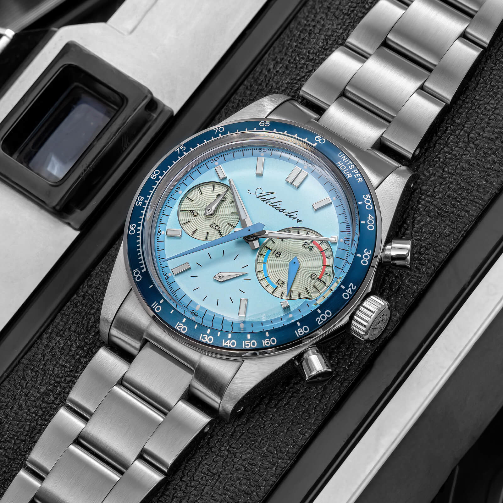 🔥Anniversary Sale🔥ADDIESDIVE 37mm VK63 Racing Chronograph Quartz Watch AD2539 - Image 10