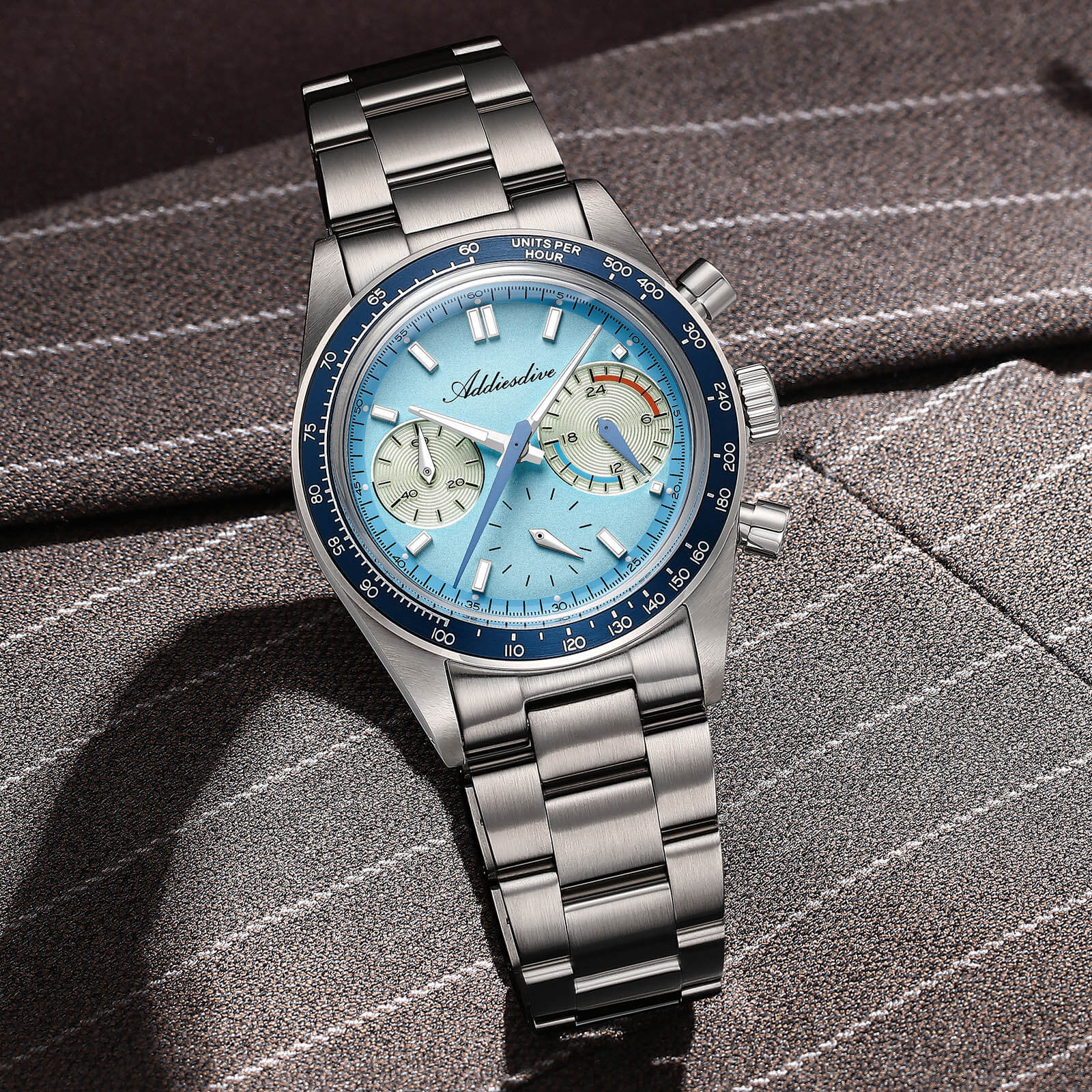 🔥Anniversary Sale🔥ADDIESDIVE 37mm VK63 Racing Chronograph Quartz Watch AD2539 - Image 13