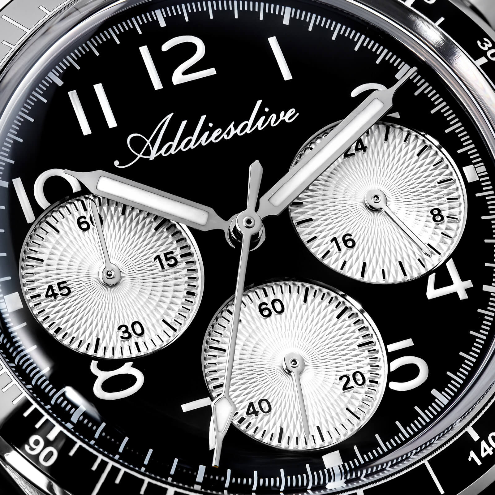 ★India Warehouse★ADDIESDIVE 37mm VK63 Triple-Register Chronograph Watch AD2517 - Image 10