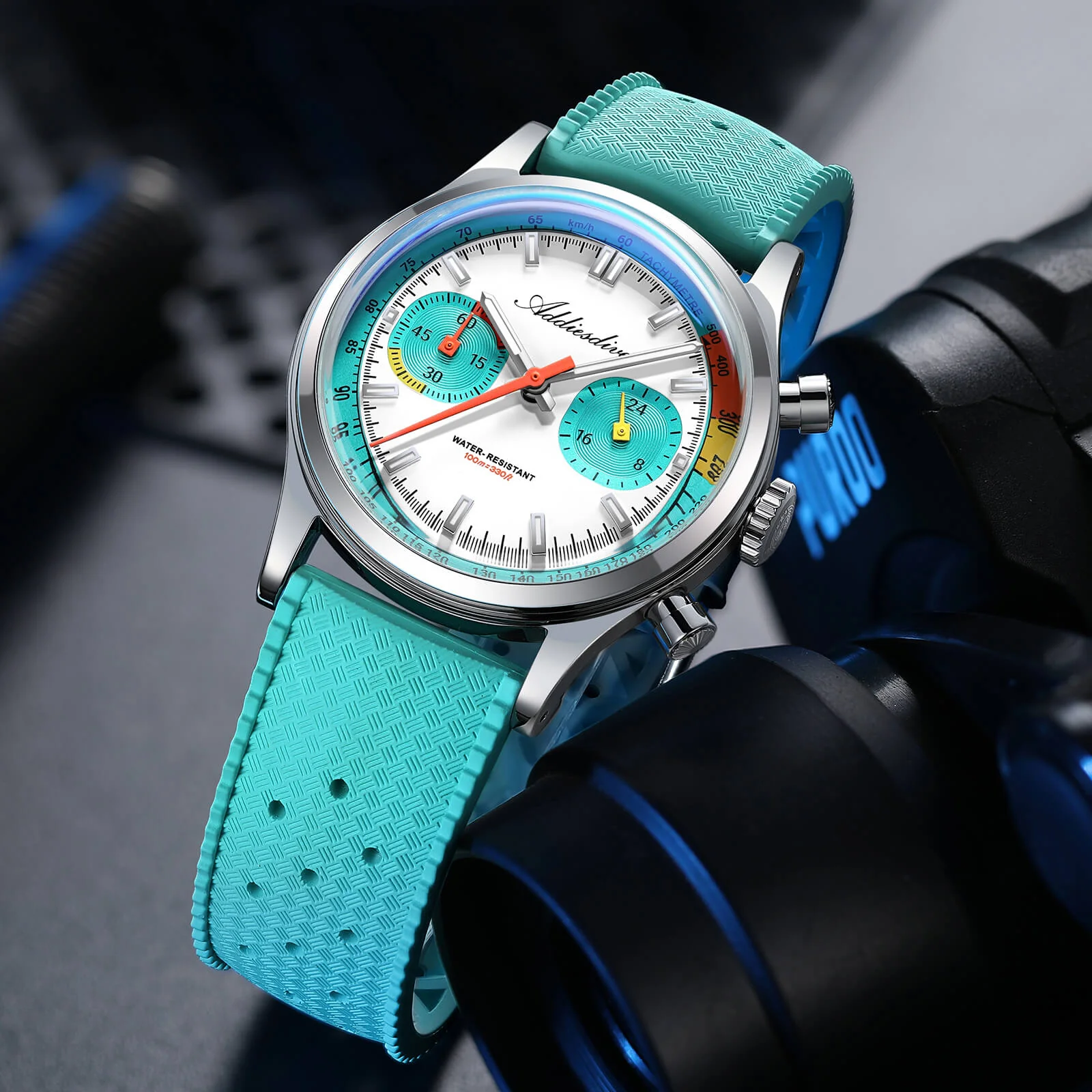 🔥Anniversary Sale🔥ADDIESDIVE 38mm Racing-Inspired Chronograph Watch AD2529&AD2549 - Image 3