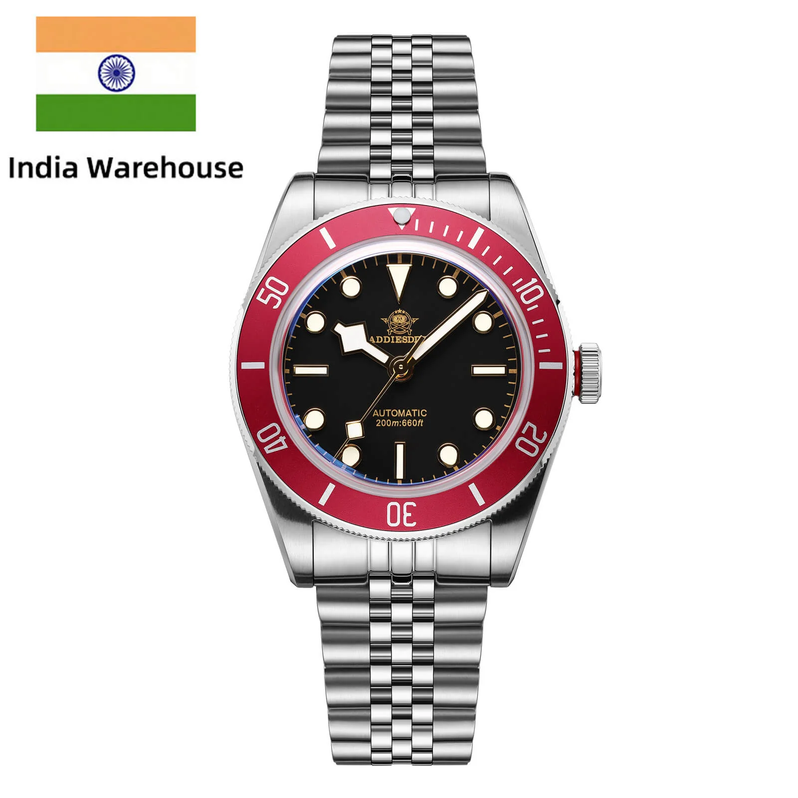 ★India Warehouse★ADDIESDIVE 39mm BB58 Automatic Watch AD2043