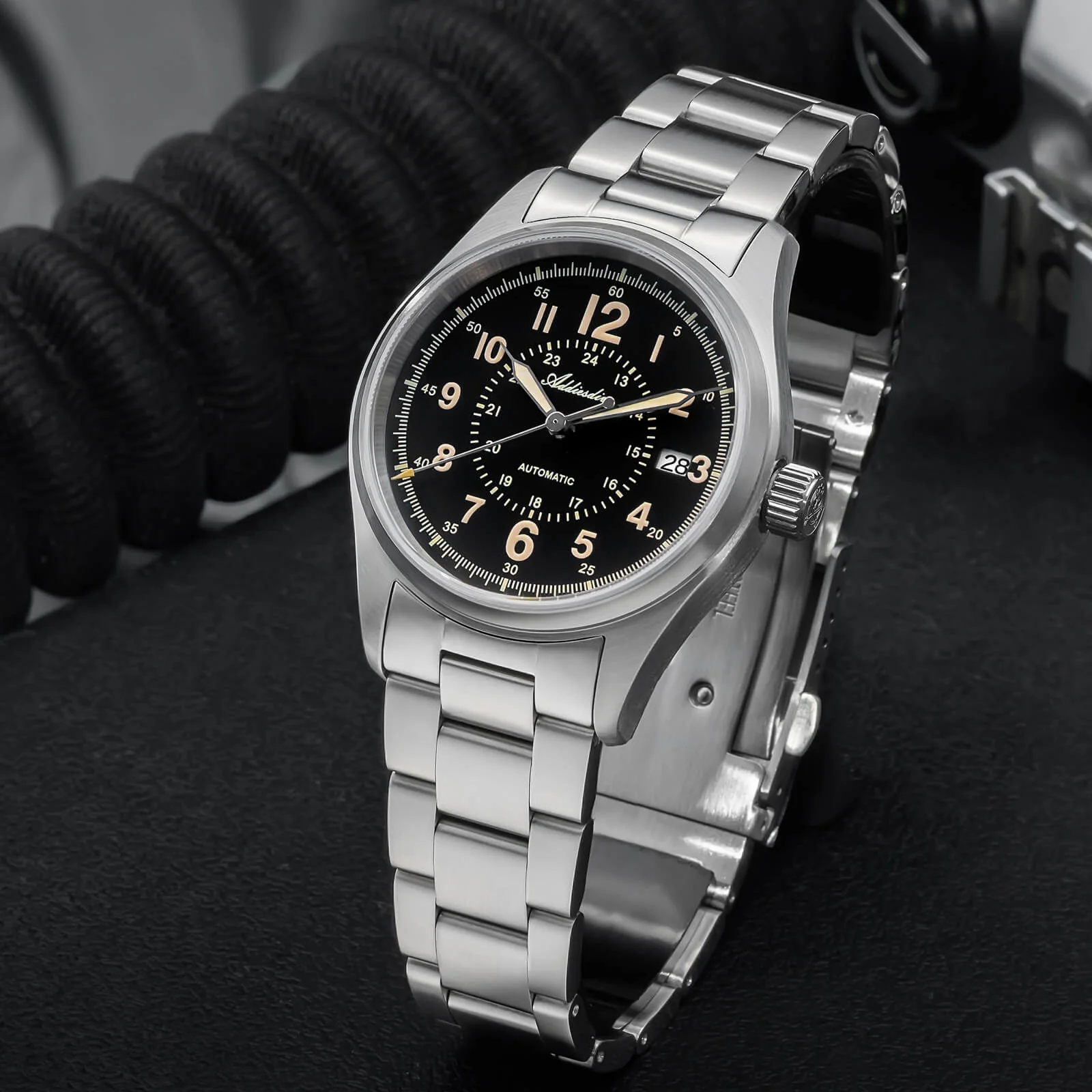 ADDIESDIVE 39mm Sapphire Crystal Automatic Watch Field Watch AD2074 - Image 5