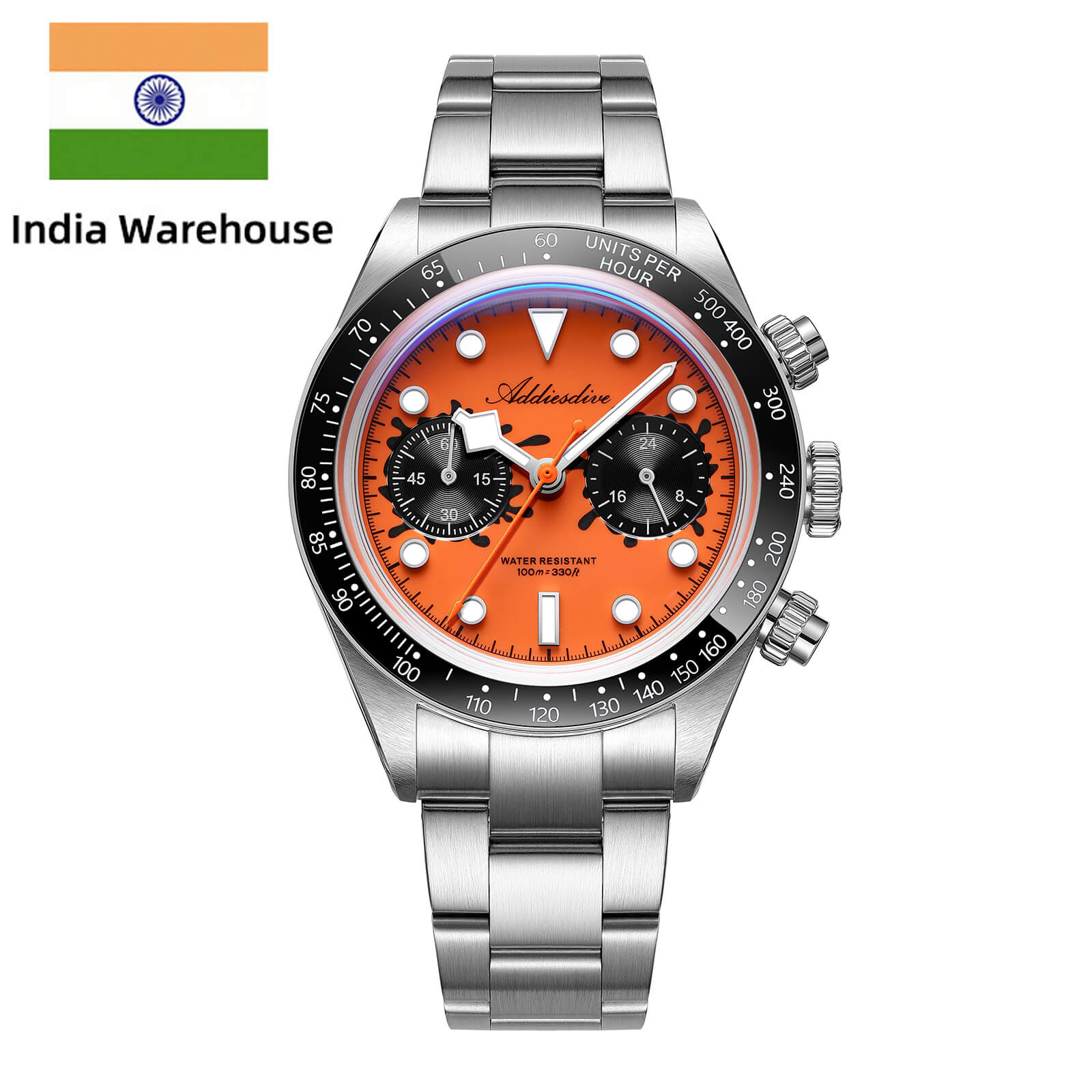★India Warehouse★ADDIESDIVE 40mm VK64 Chronograph Watch AD2520 - Image 12