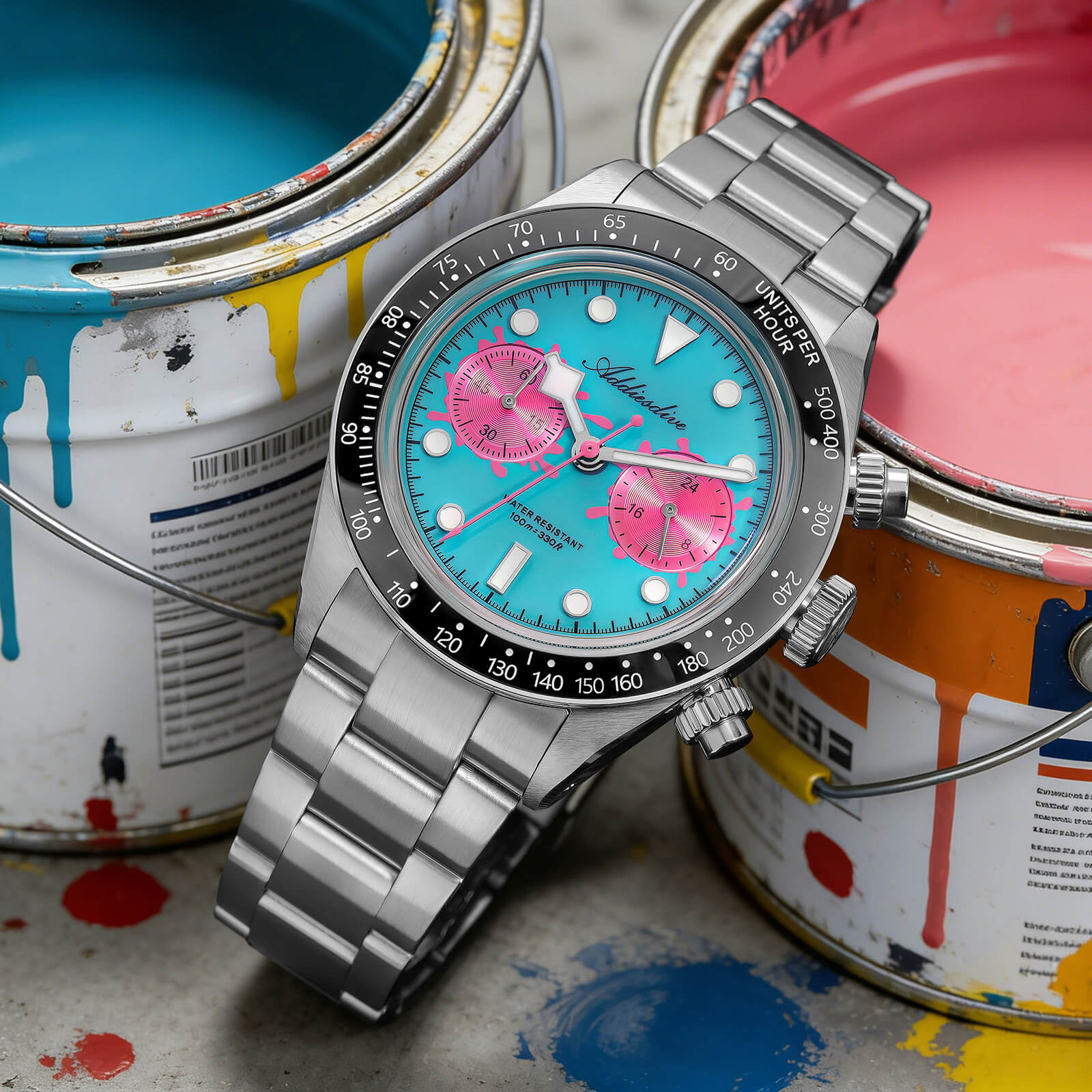 🔥Anniversary Sale🔥ADDIESDIVE 40mm VK64 Chronograph Watch AD2520 - Image 5