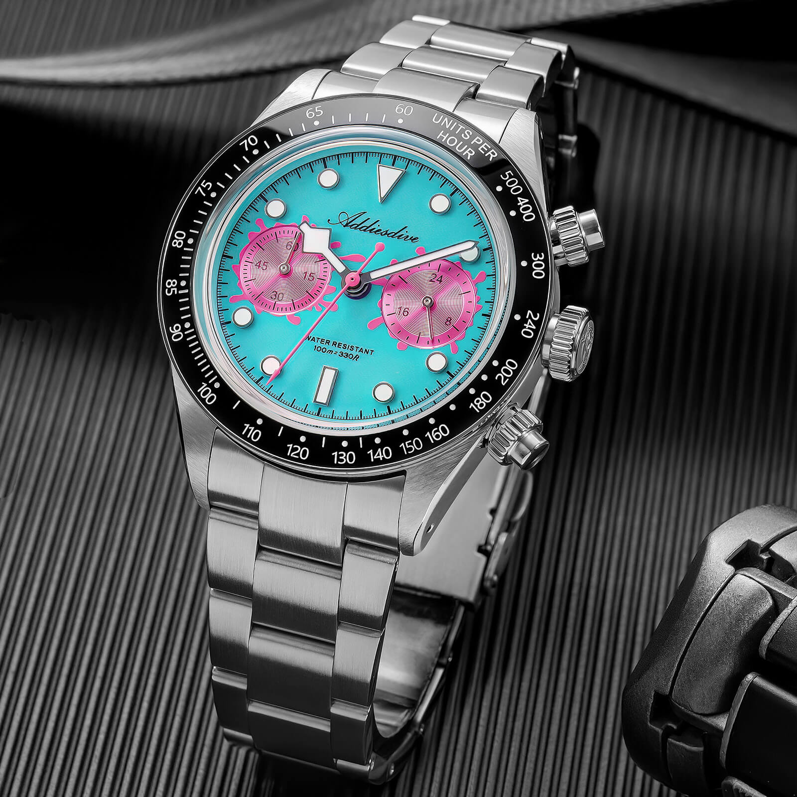 🔥Anniversary Sale🔥ADDIESDIVE 40mm VK64 Chronograph Watch AD2520 - Image 8