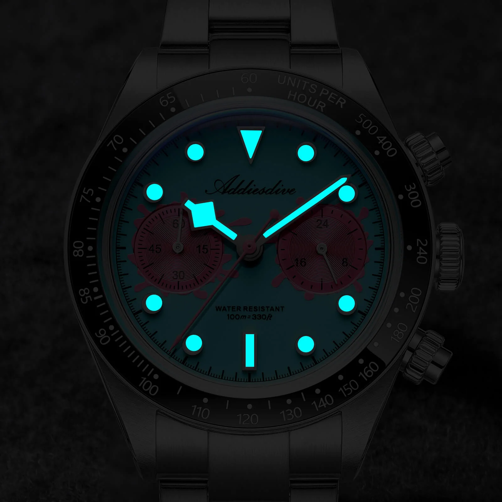 🔥Anniversary Sale🔥ADDIESDIVE 40mm VK64 Chronograph Watch AD2520 - Image 9