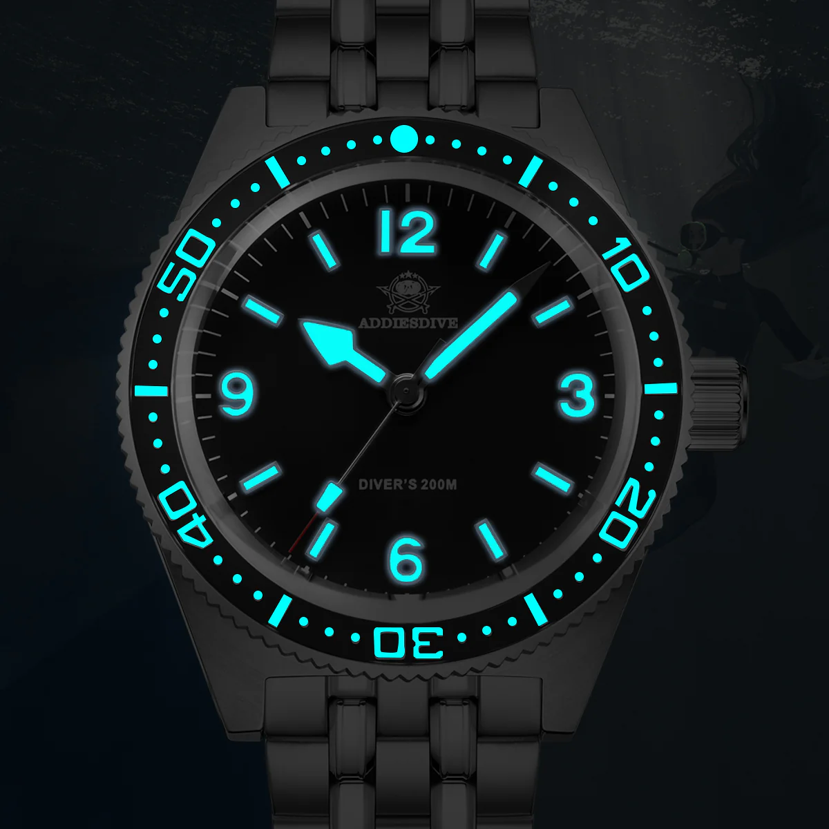 ★India Warehouse★ADDIESDIVE 41mm Quartz Watch VH31 Movement (AD2033) - Image 11