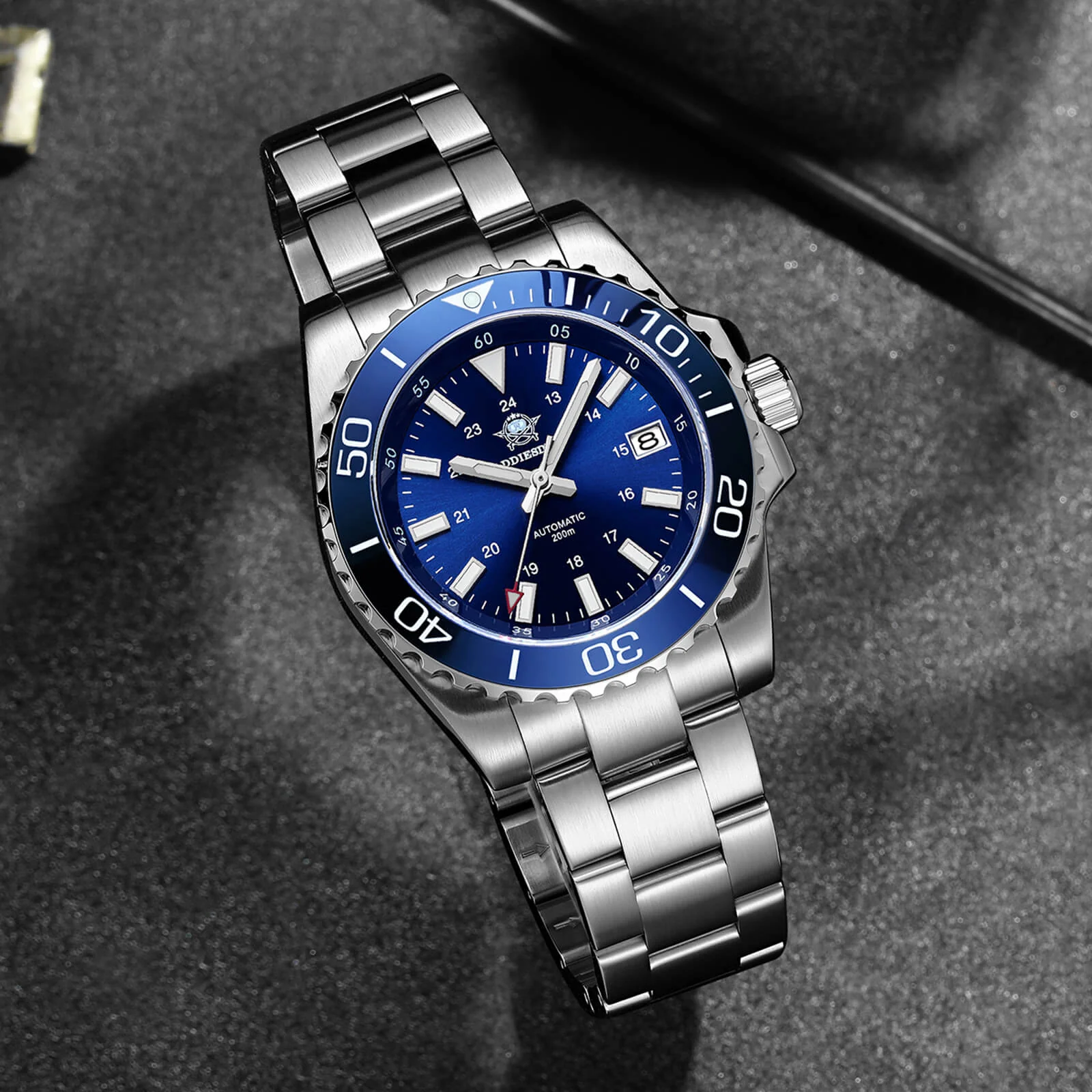 ADDIESDIVE Retro Baton Hand Sub 8215 Dive Watch AD2504 - Image 18