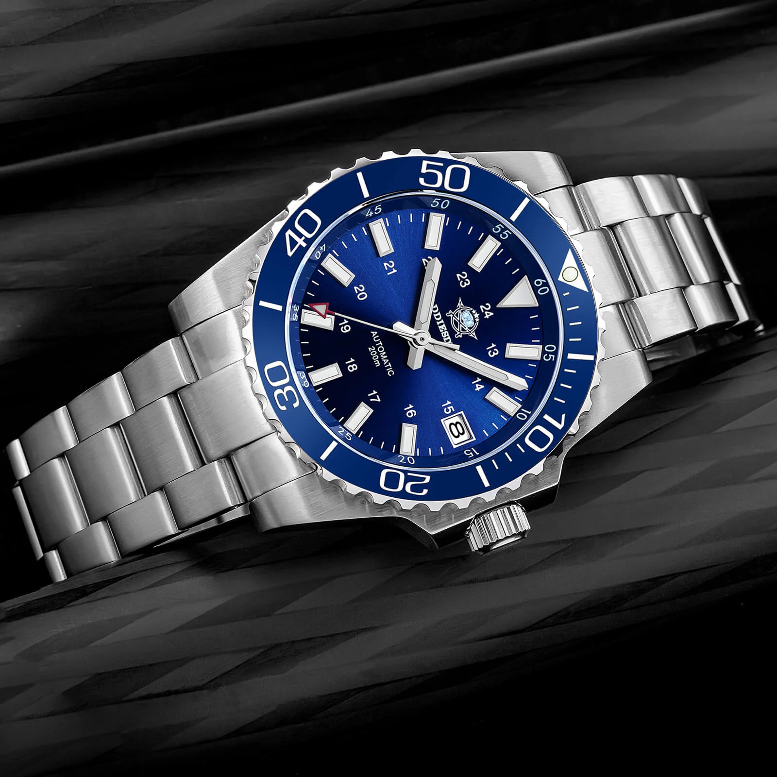 ADDIESDIVE Retro Baton Hand Sub 8215 Dive Watch AD2504 - Image 11