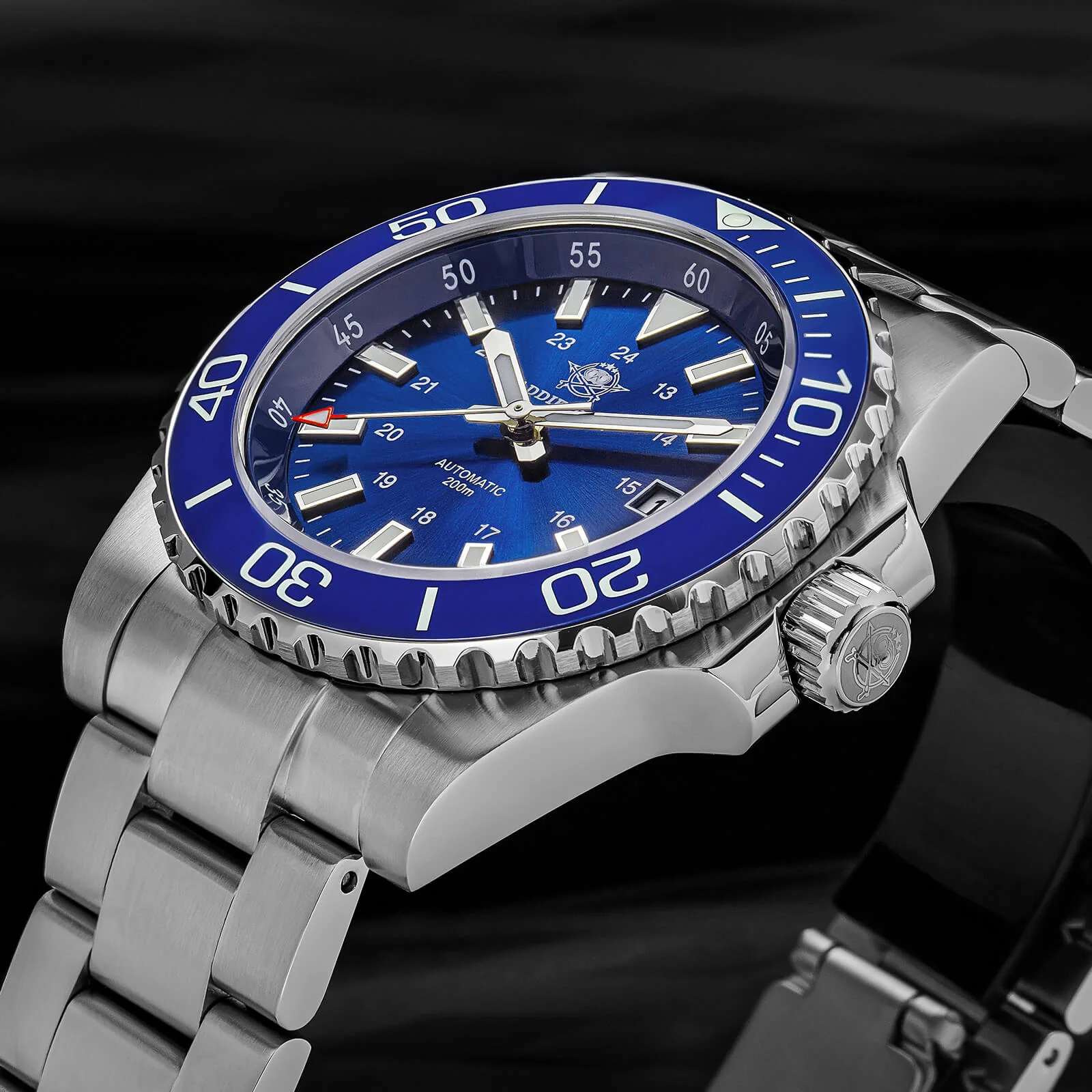 ADDIESDIVE Retro Baton Hand Sub 8215 Dive Watch AD2504 - Image 16