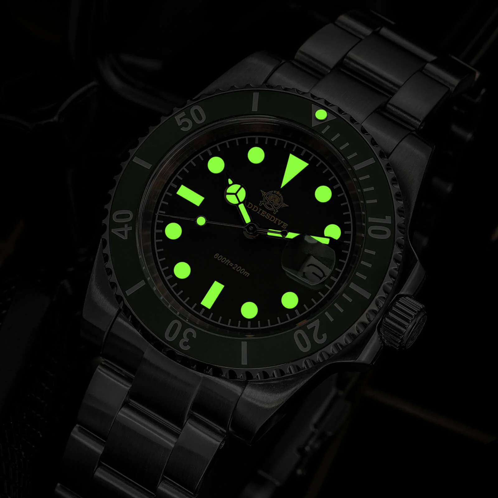 ★India Warehouse★ADDIESDIVE Retro Sub Quartz Watch AD2054 - Image 4