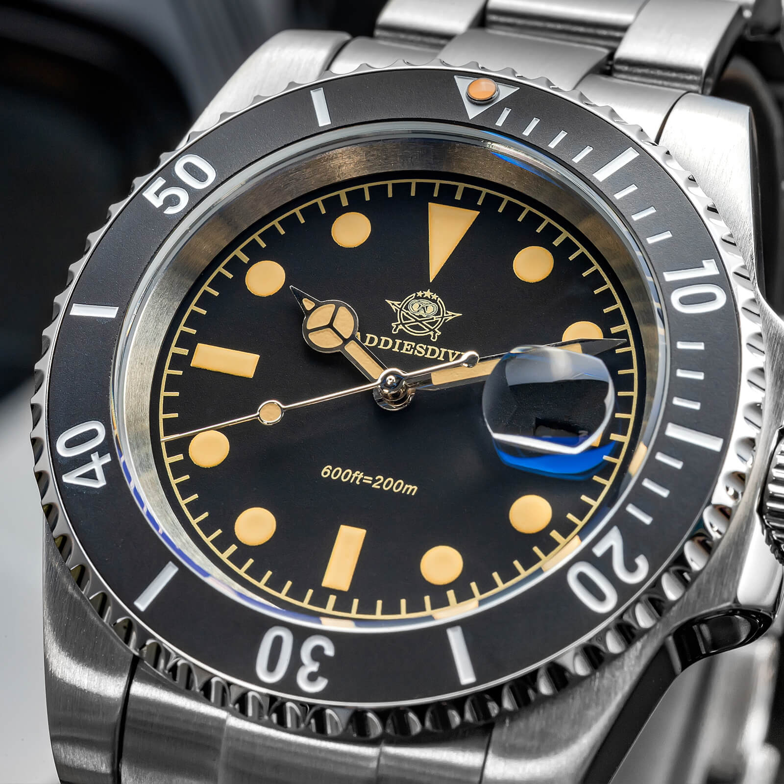 🔥Anniversary Sale🔥ADDIESDIVE 41mm Retro Sub Quartz Watch AD2054 - Image 7