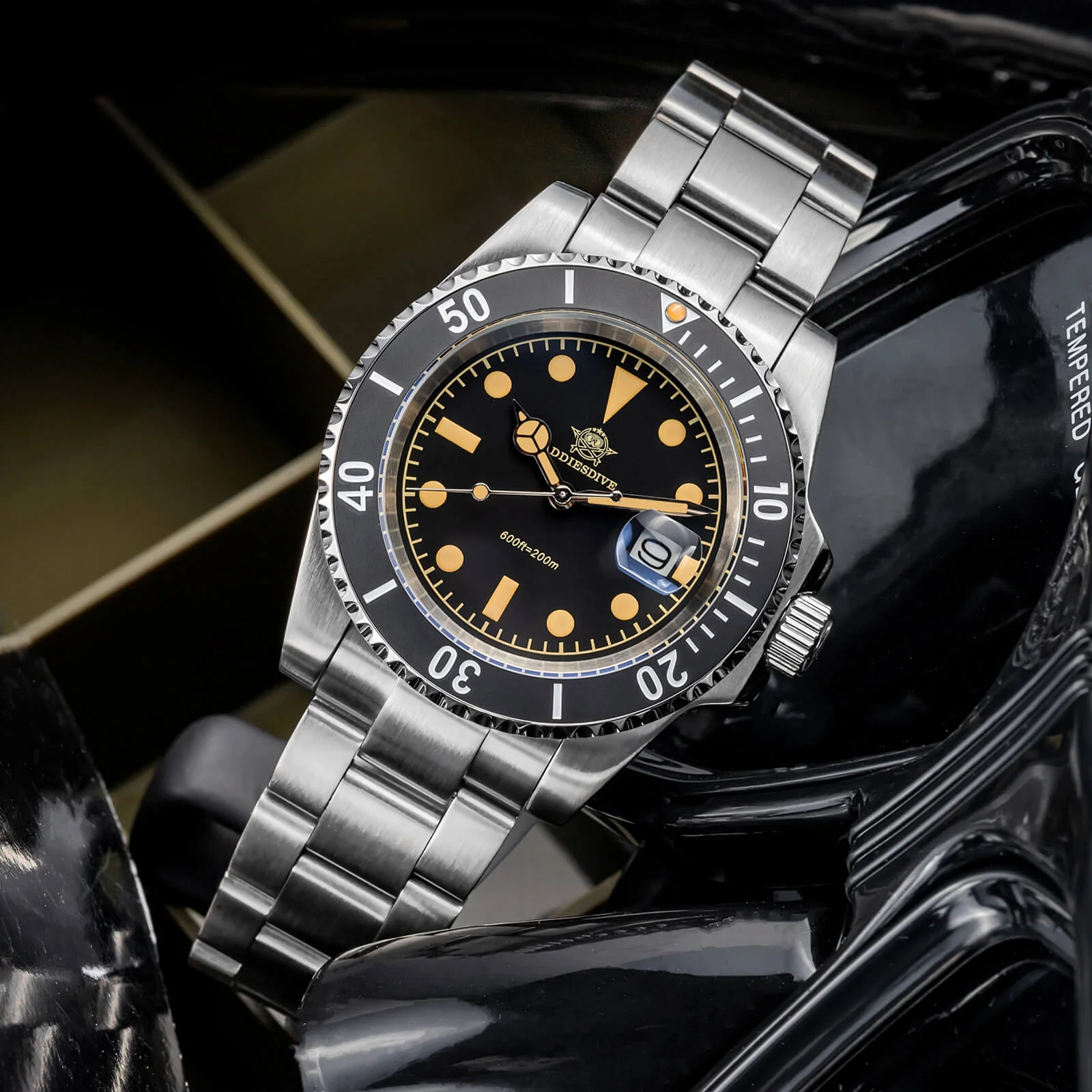 🔥Anniversary Sale🔥ADDIESDIVE 41mm Retro Sub Quartz Watch AD2054 - Image 5
