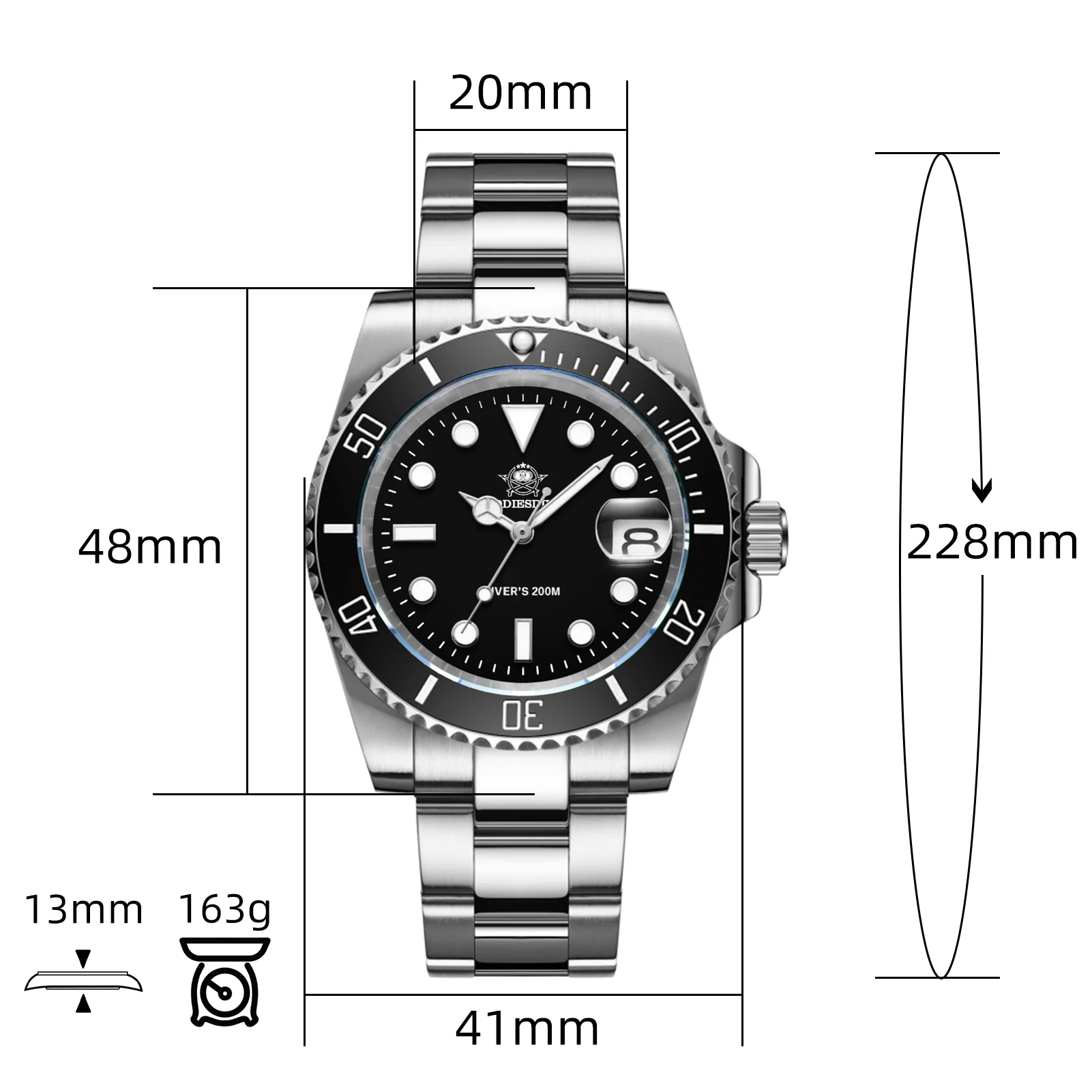 ADDIESDIVE Sub Quartz Watch Diver's 200M （H3QZ） - Image 3