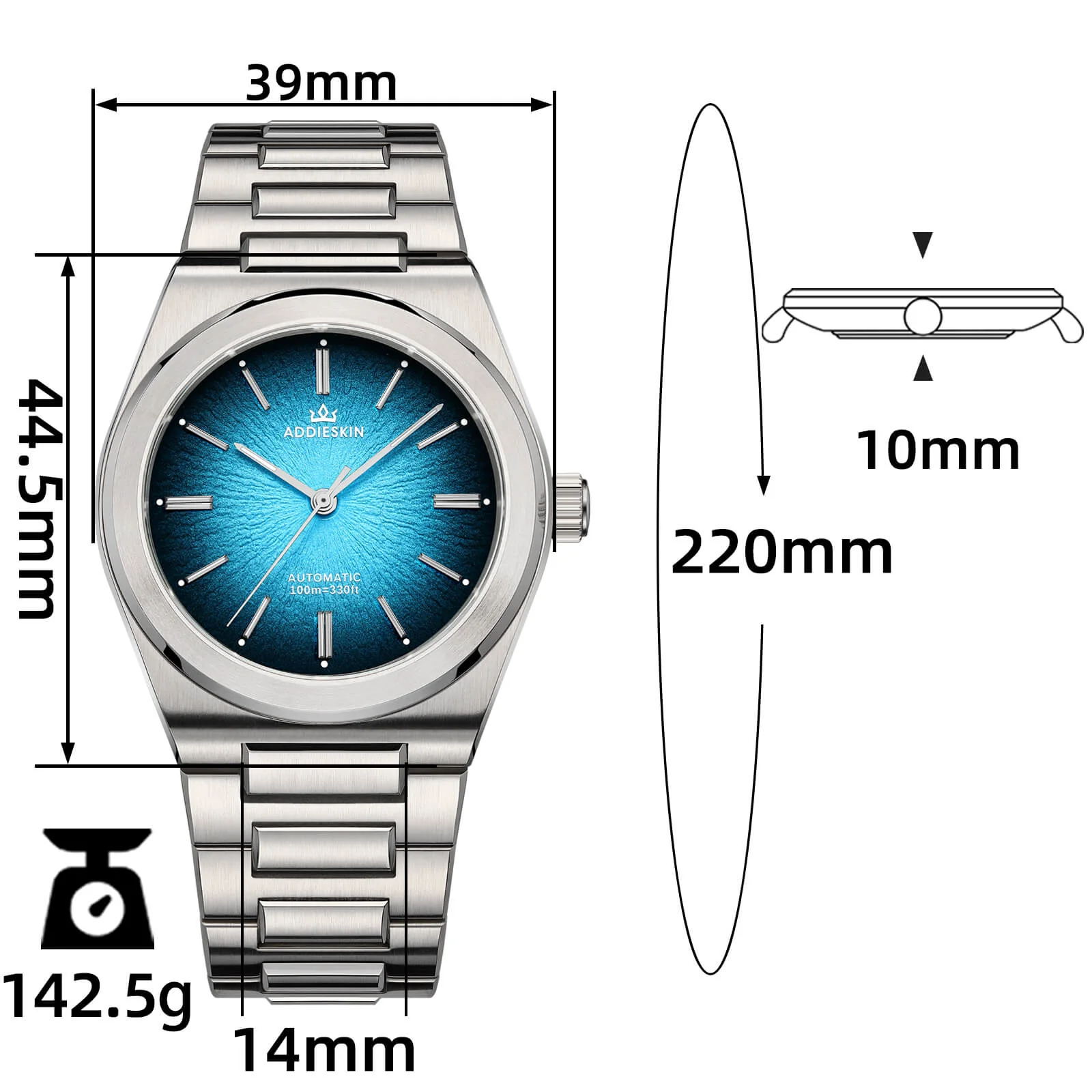 AddiesKIN K001 "Eye of Exploration" Automatic 9015 Men’s Watch - Image 5