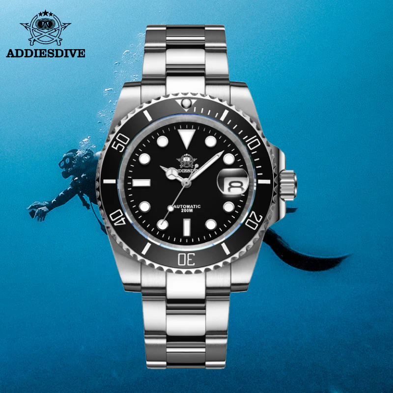 🔥Anniversary Sale🔥ADDIESDIVE Men's Automatic Diving Watch Diver's 200M NH35A/8215 (H3AC) - Image 10