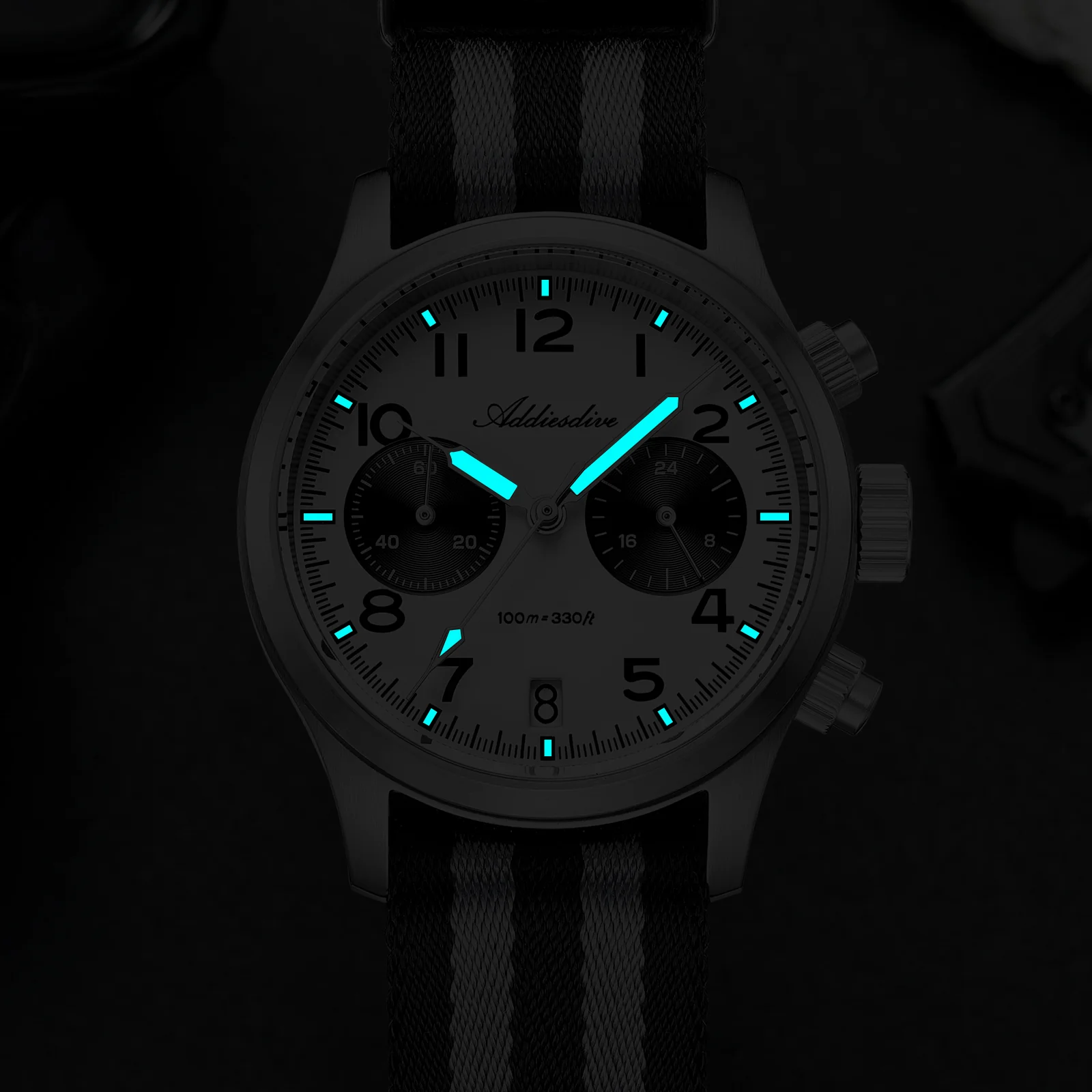 ADDIESDIVE 39mm VK64 AD2538 Chronograph Watch - Image 11