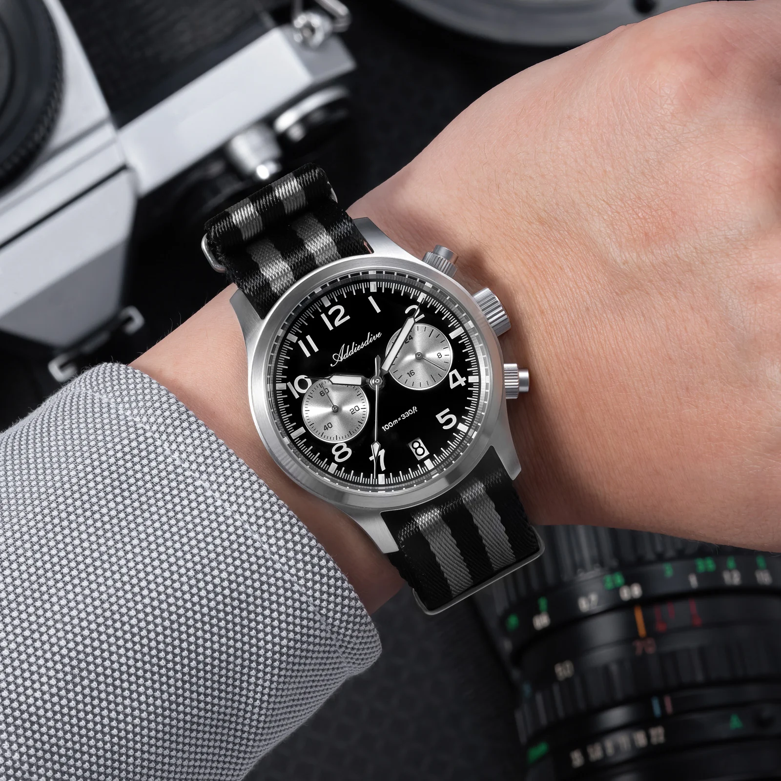 ADDIESDIVE 39mm VK64 AD2538 Chronograph Watch - Image 16