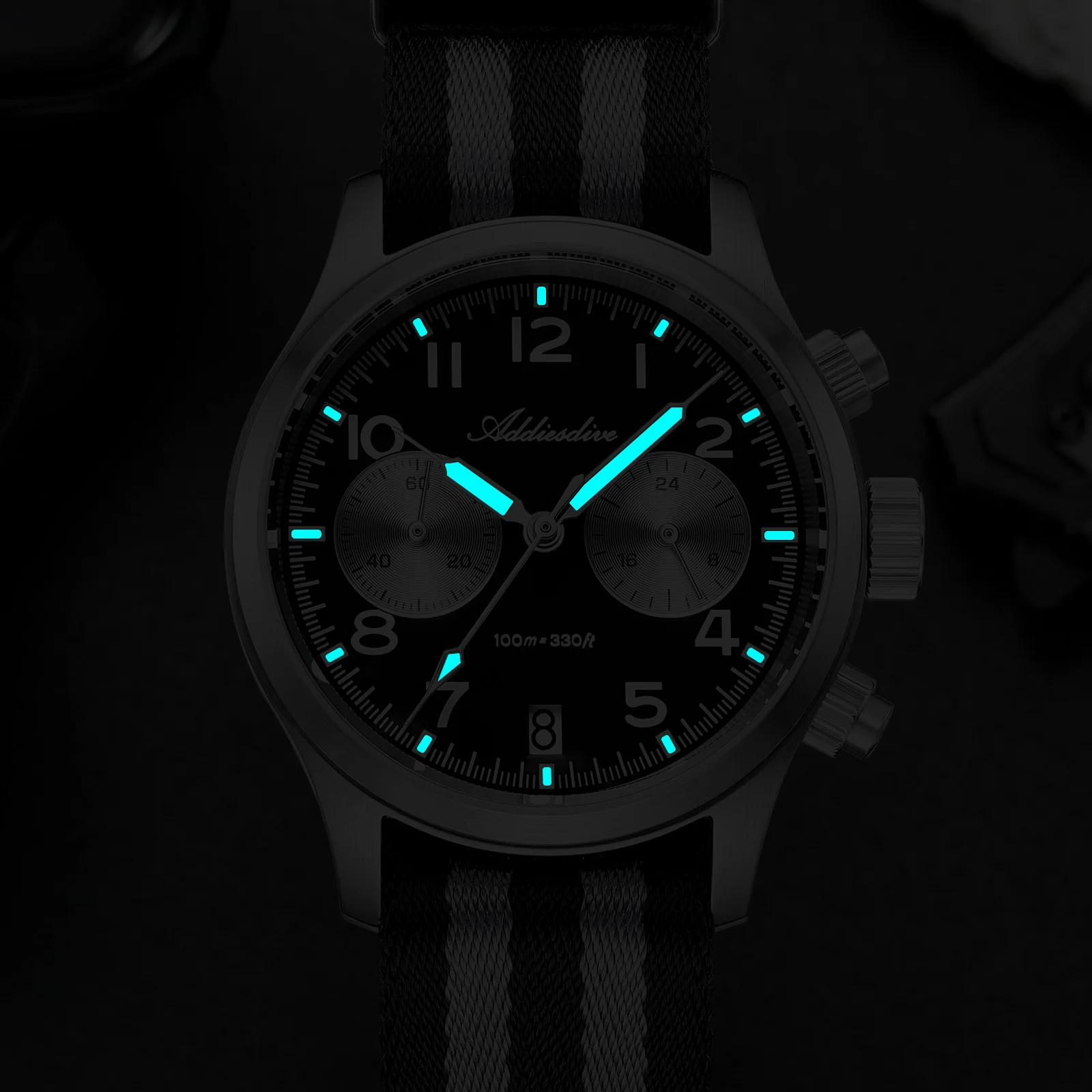 ADDIESDIVE 39mm VK64 AD2538 Chronograph Watch - Image 19
